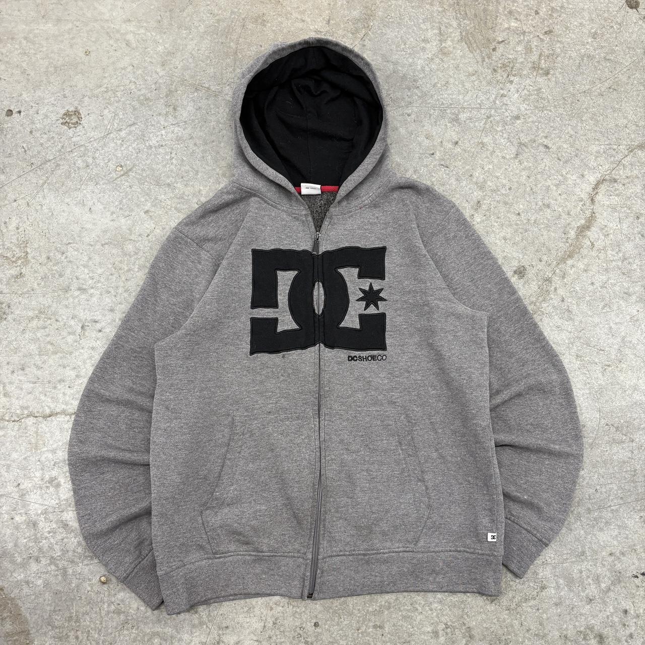 2000’s Grey DC Jacket - -Size Large measurements... | Depop