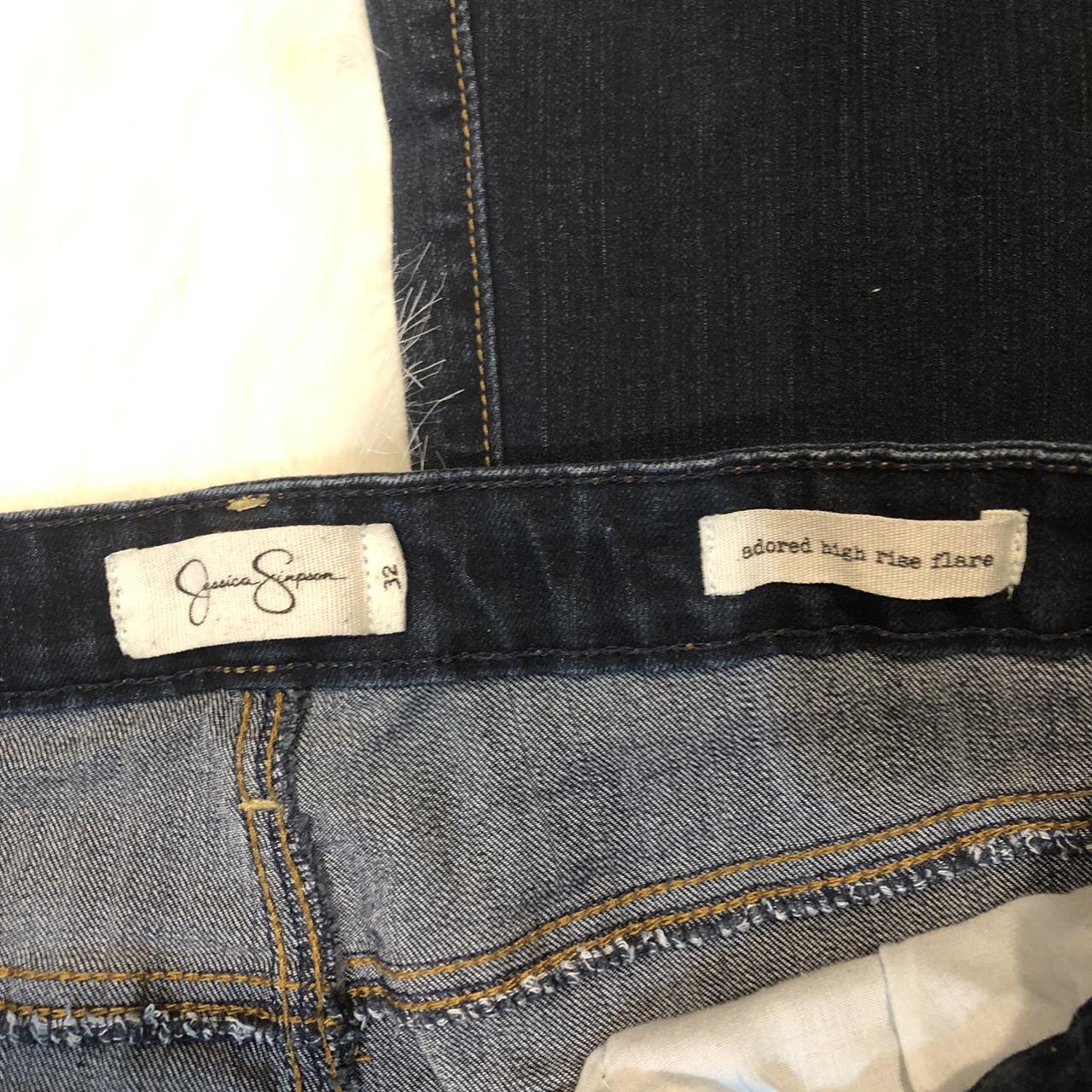 Jessica Simpson Women's Navy and Blue Jeans | Depop