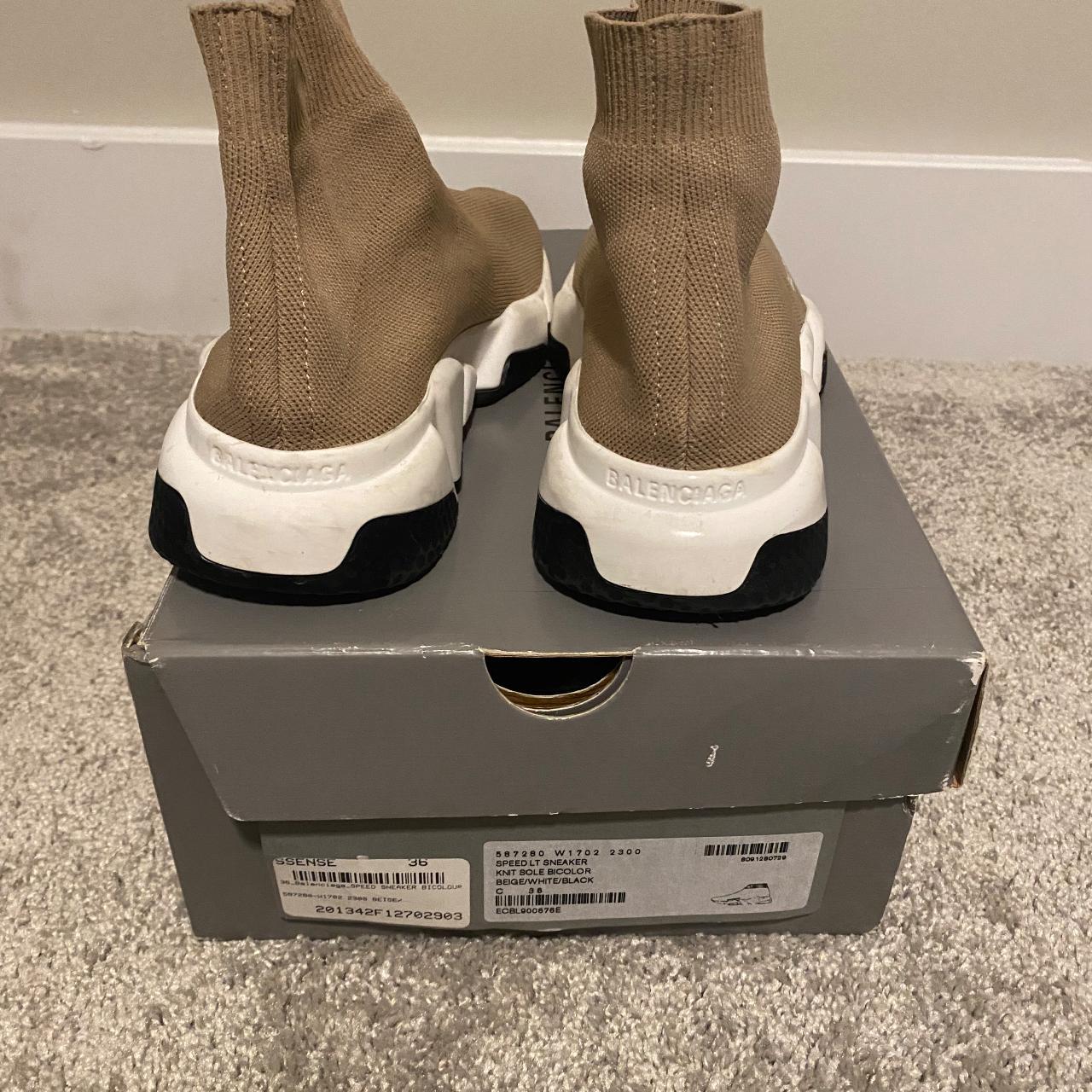 Buy Balenciaga Wmns Speed Trainer 'Beige White' - 587280 W1702