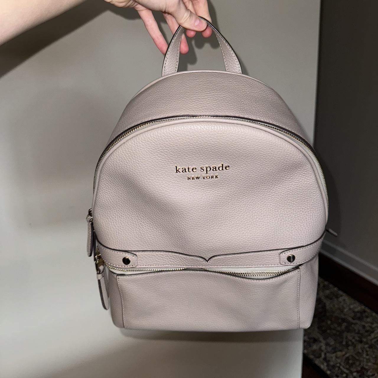 Grey kate spade backpack hotsell