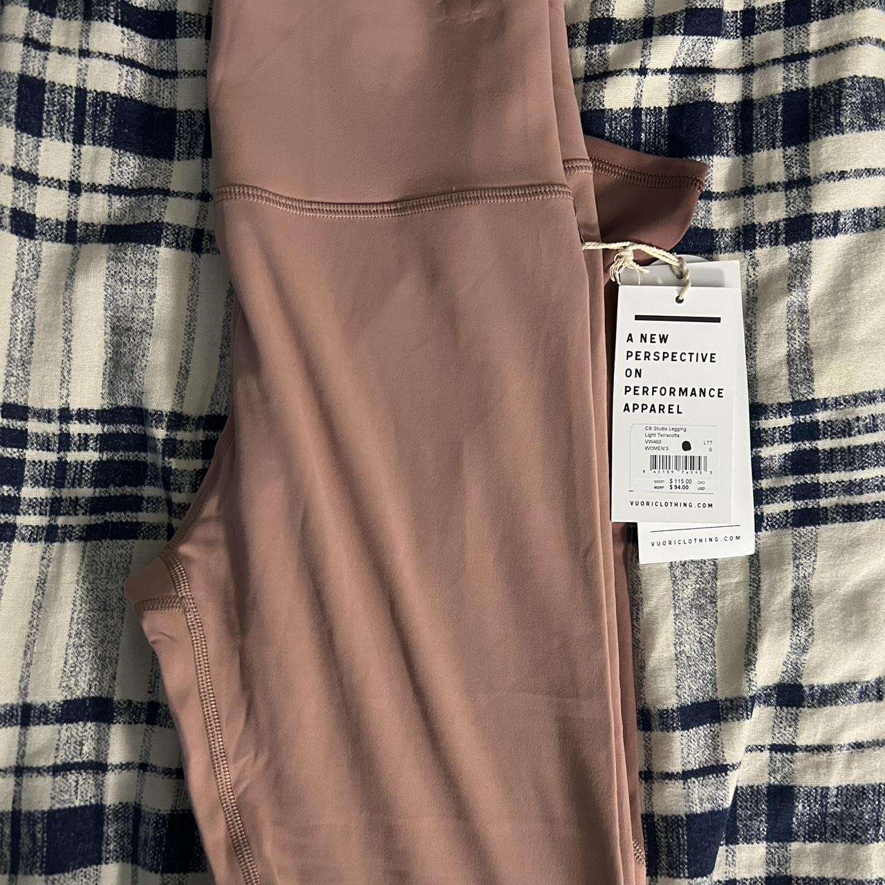 Vuori peach colored leggings Small Never worn... | Depop