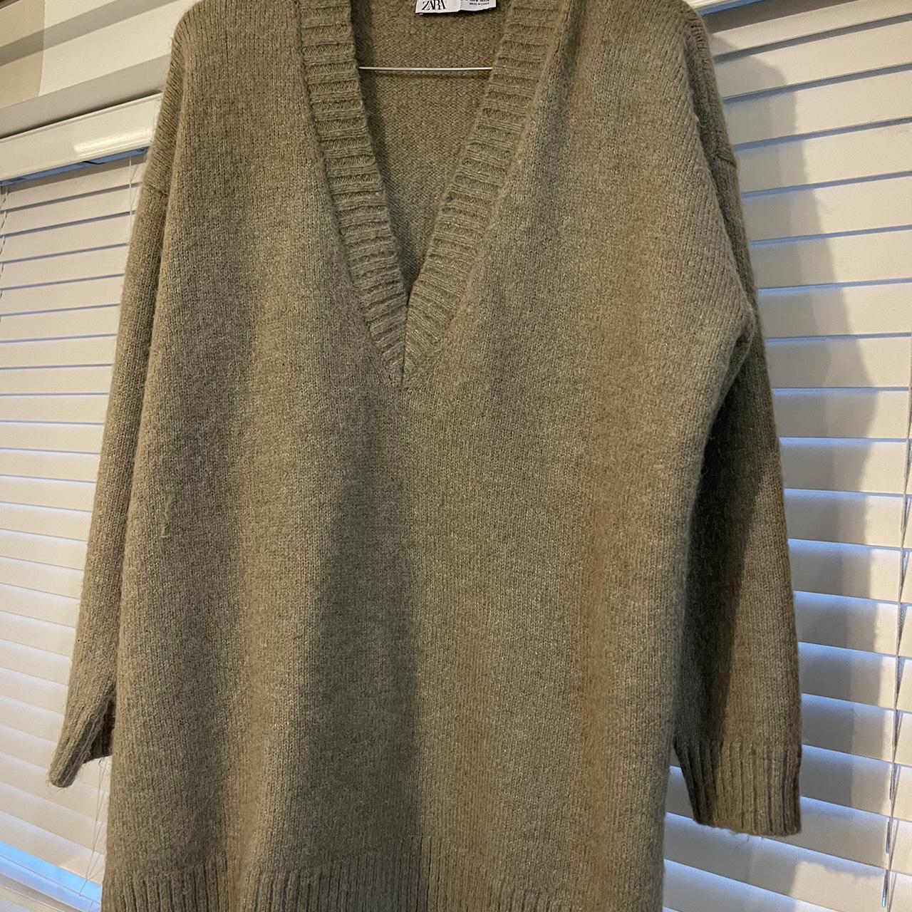 Light Brown Zara Knit Jumper, Lovely Soft Material - Depop