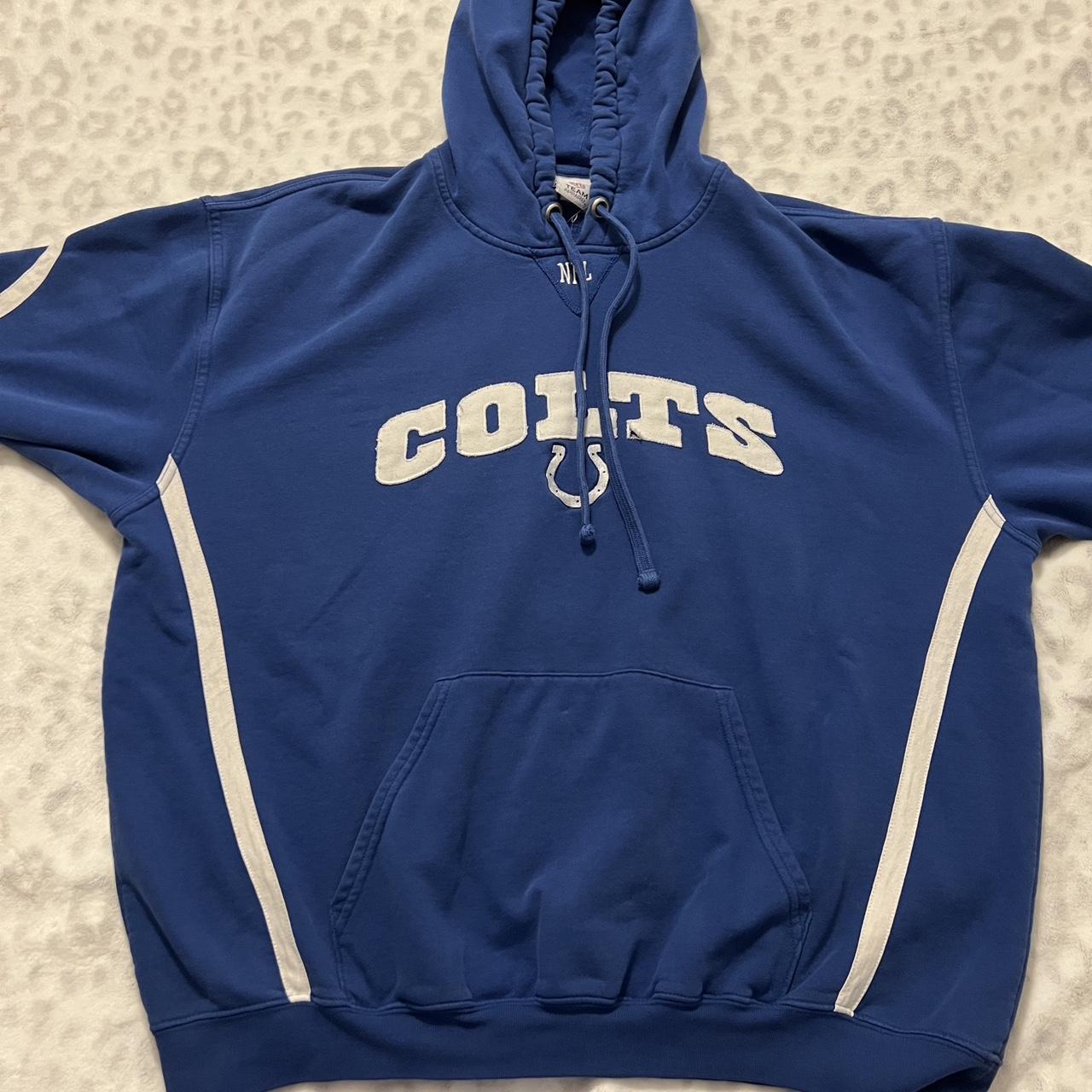 vintage indianapolis indiana nfl colts hoodie. - Depop