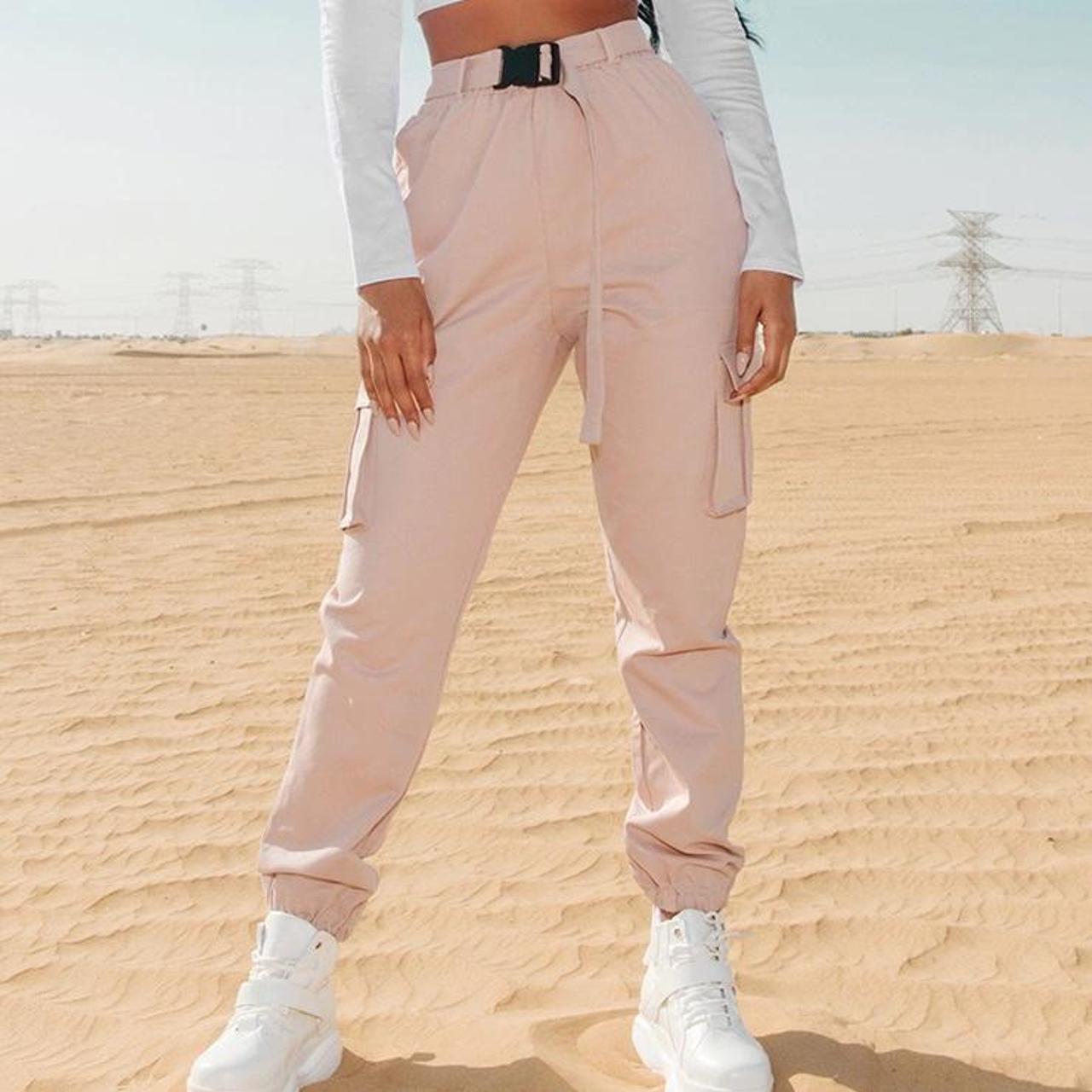 Belted on sale cargo joggers