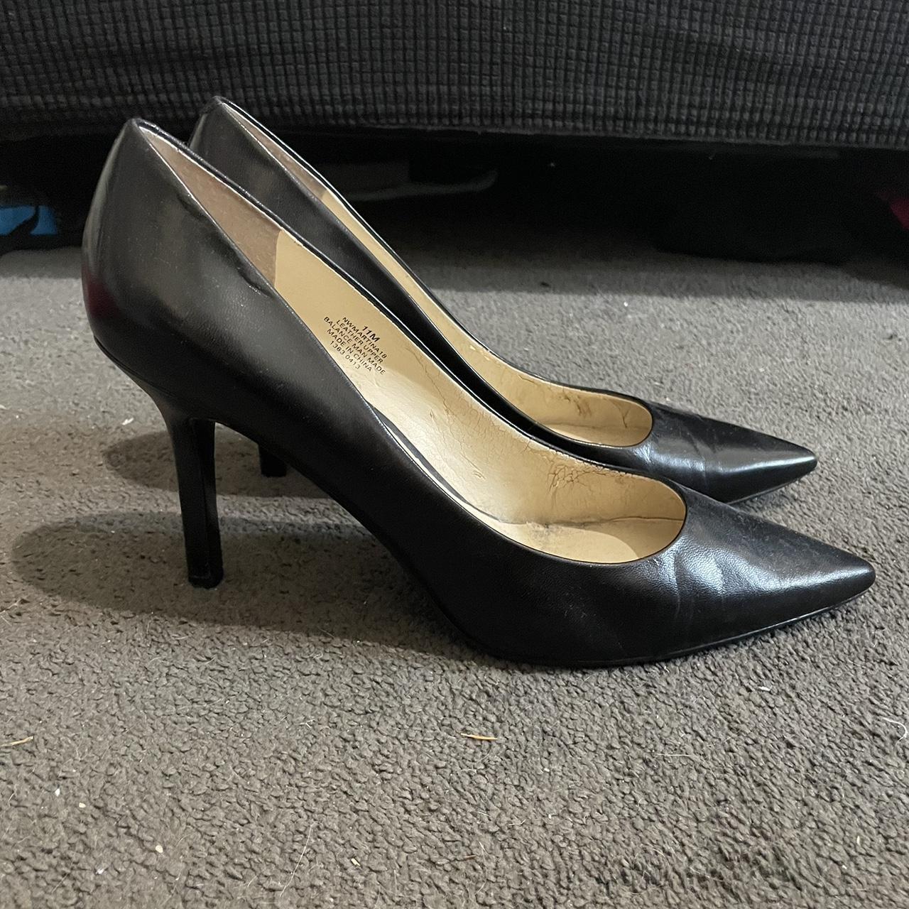 9west matte point black heels. perfect for... - Depop