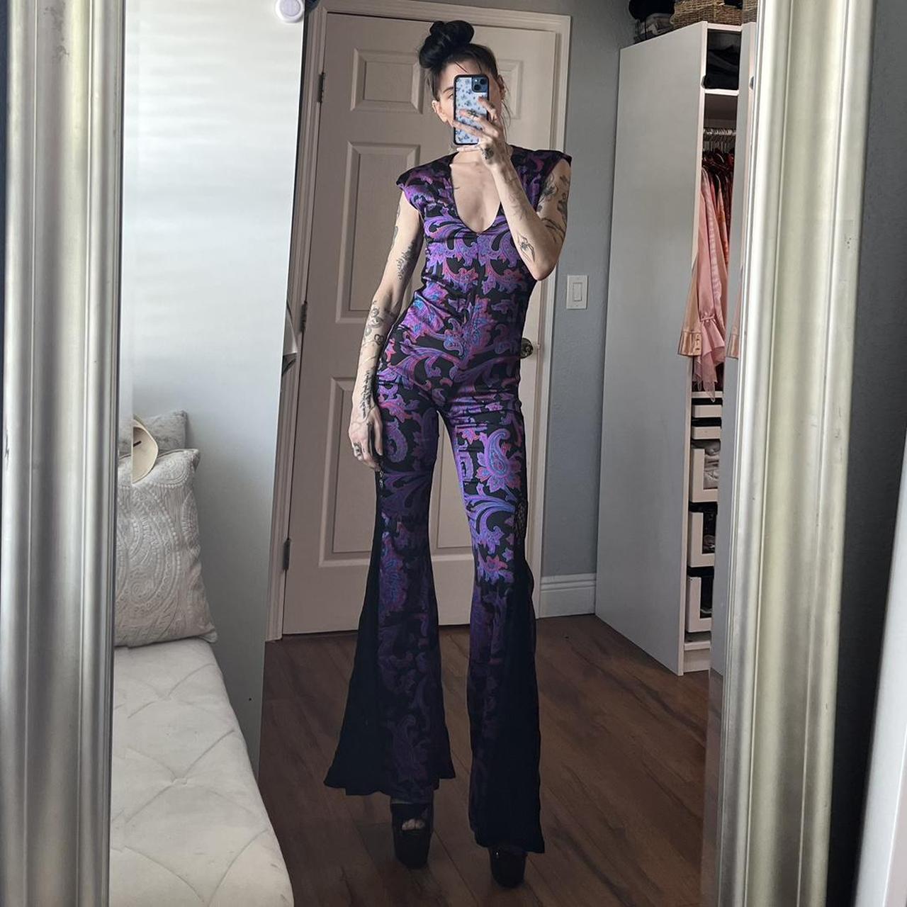 free people purple jumpsuit