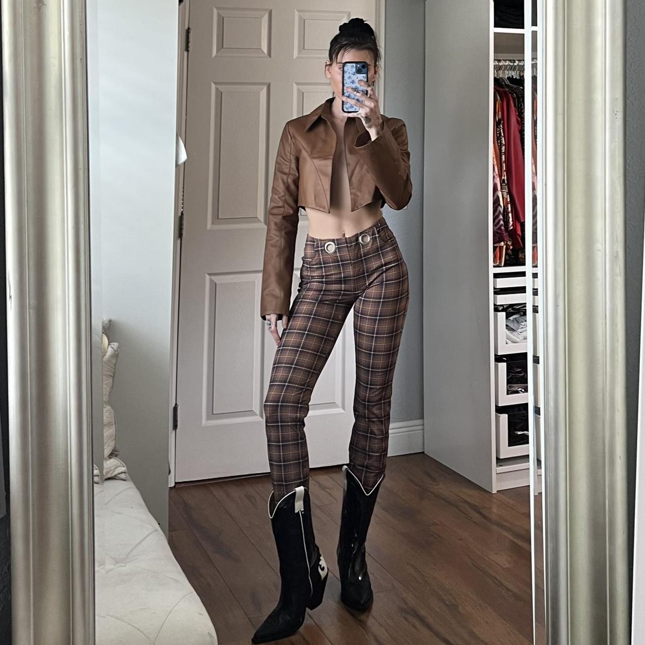 Miaou plaid sale pants