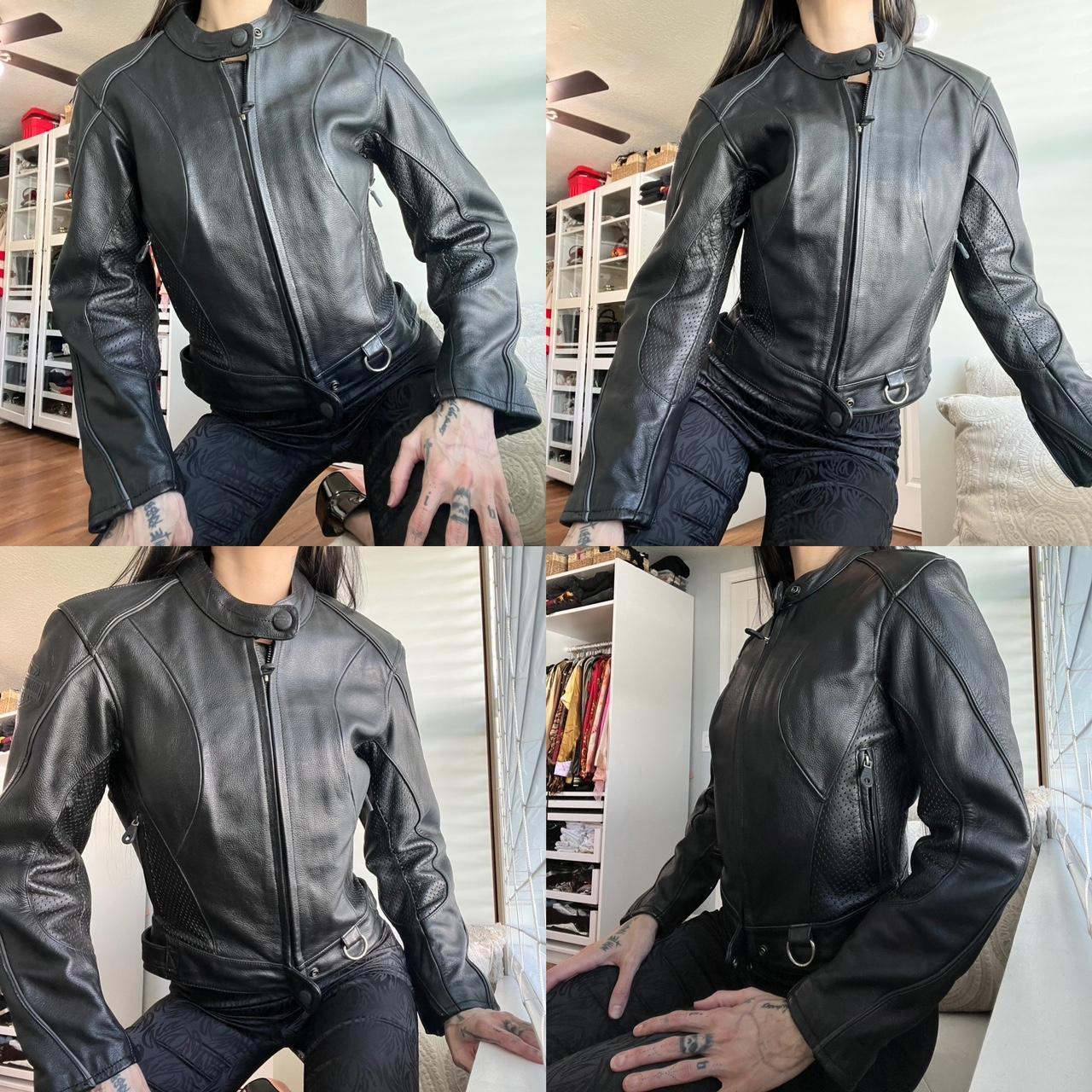 Super unique Fabletics jacket in black. Features - Depop