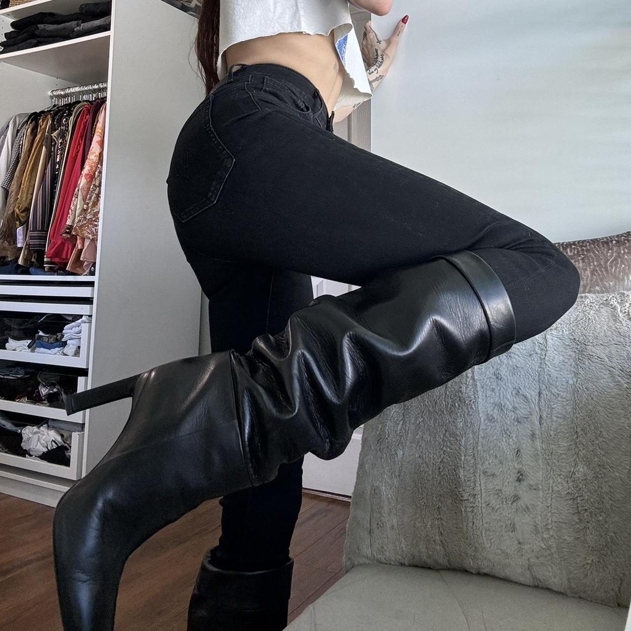 The Attico Vitto leather knee boots! Size IT 39 | Depop