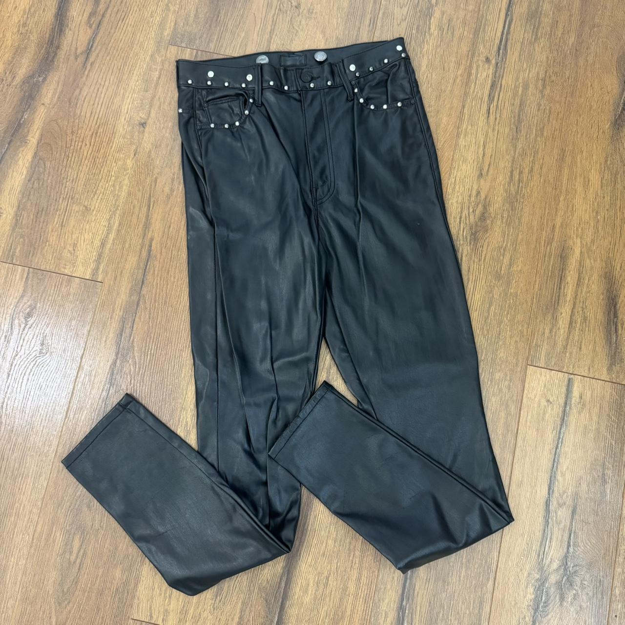 Stage-Worn & Signed Andy Biersack Faux Leather Pants... | Depop