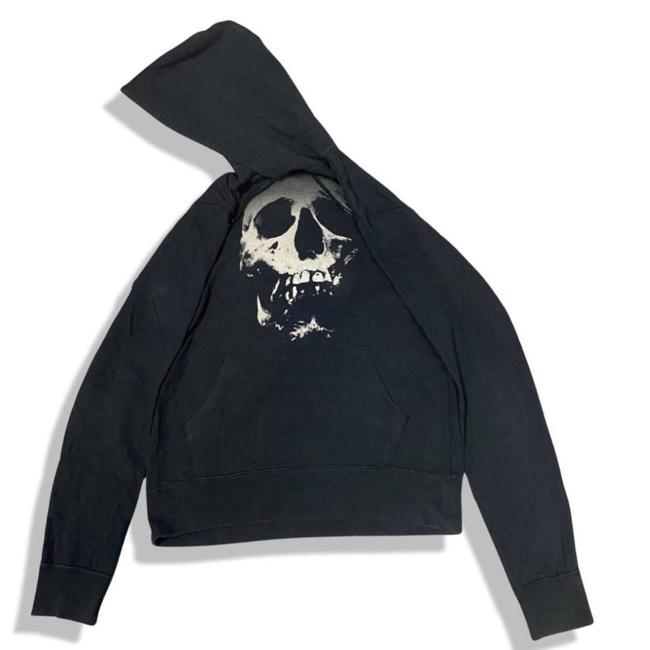 00s Vintage Hysteric glamour skullberry hoodie size... - Depop