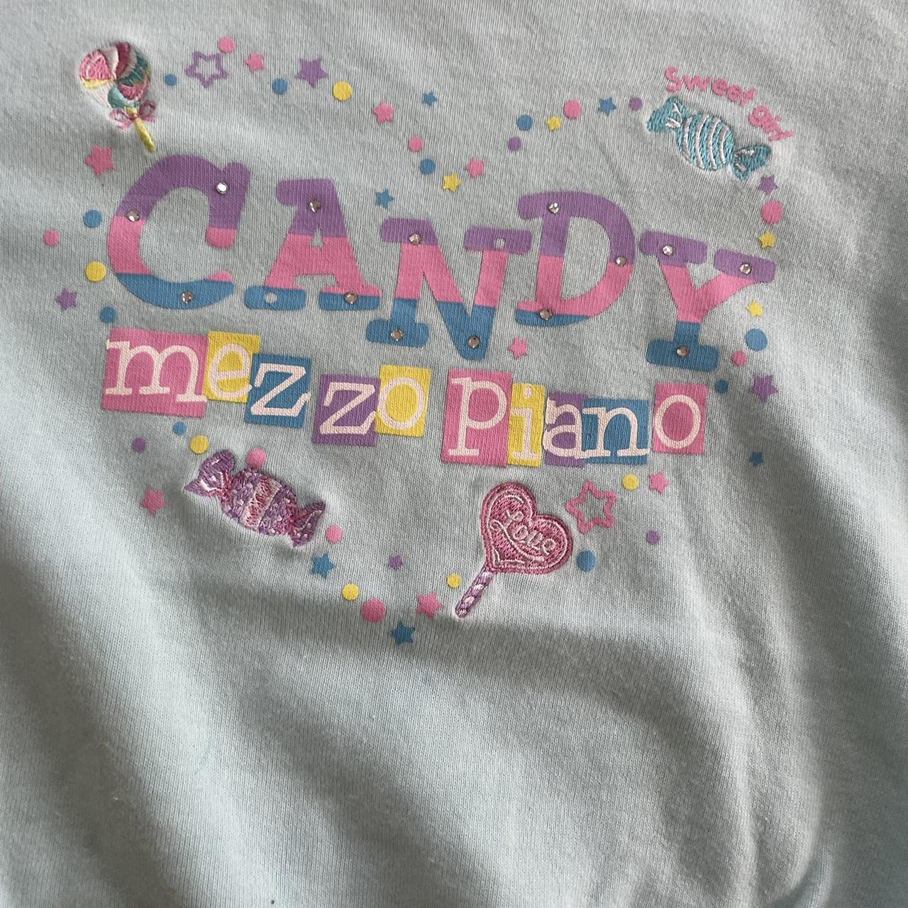 MezzoPiano×SKINNYDIPiPhone15 Mezzo piano candy long sleeved shirt 🍰japanese Size | Depop