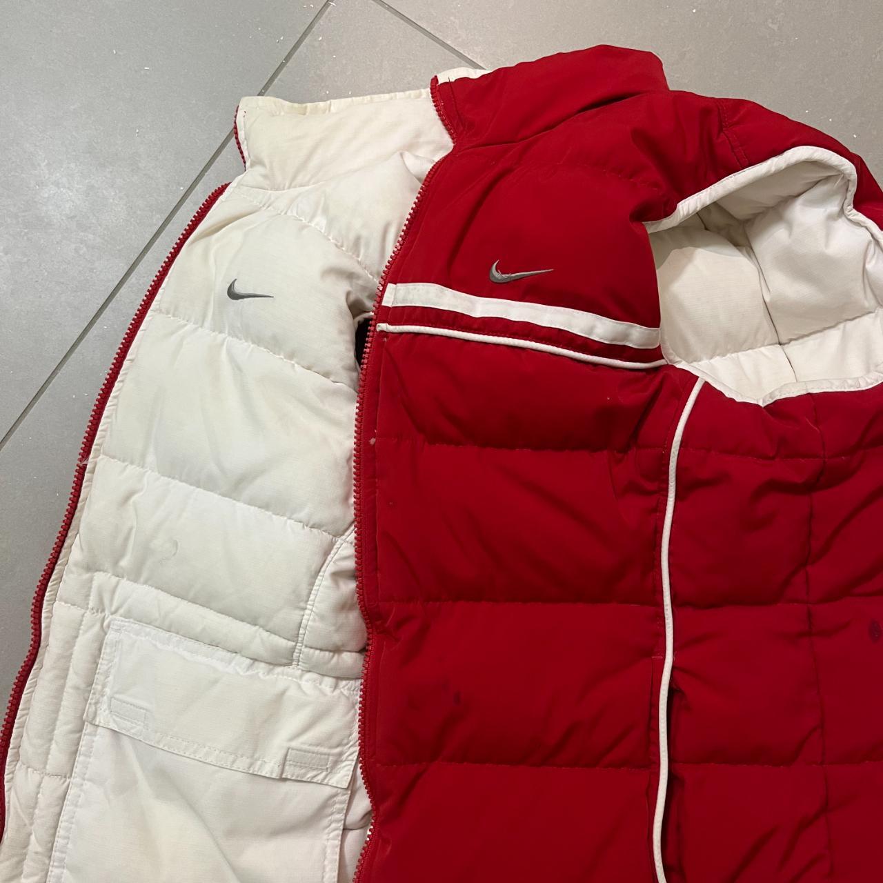 red and white nike vest