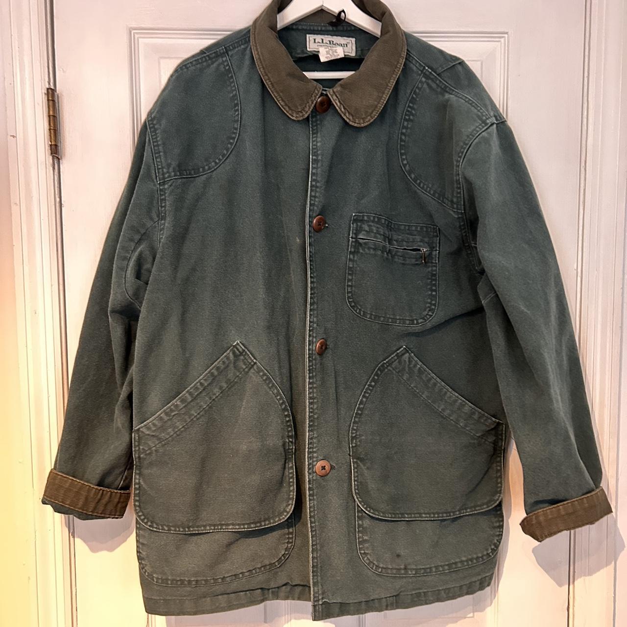 Vintage LL Bean Green Barn Coat Made in USA Men’s... - Depop