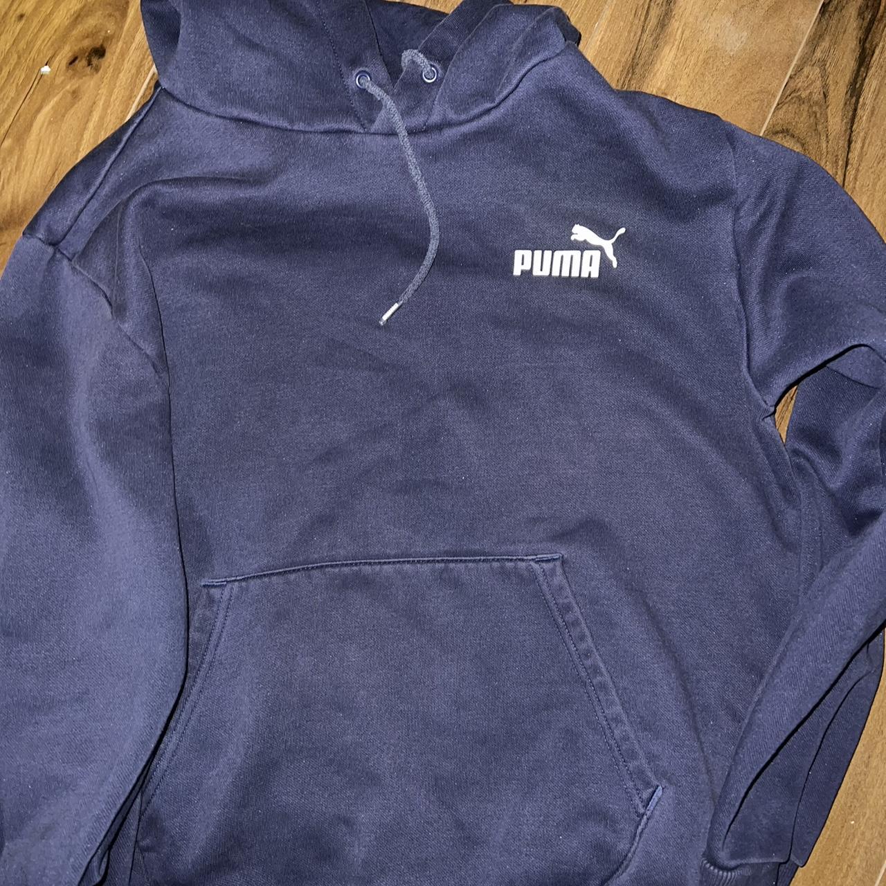 Puma Hoodie in Navy #puma #pumahoodie #hoodie - Depop