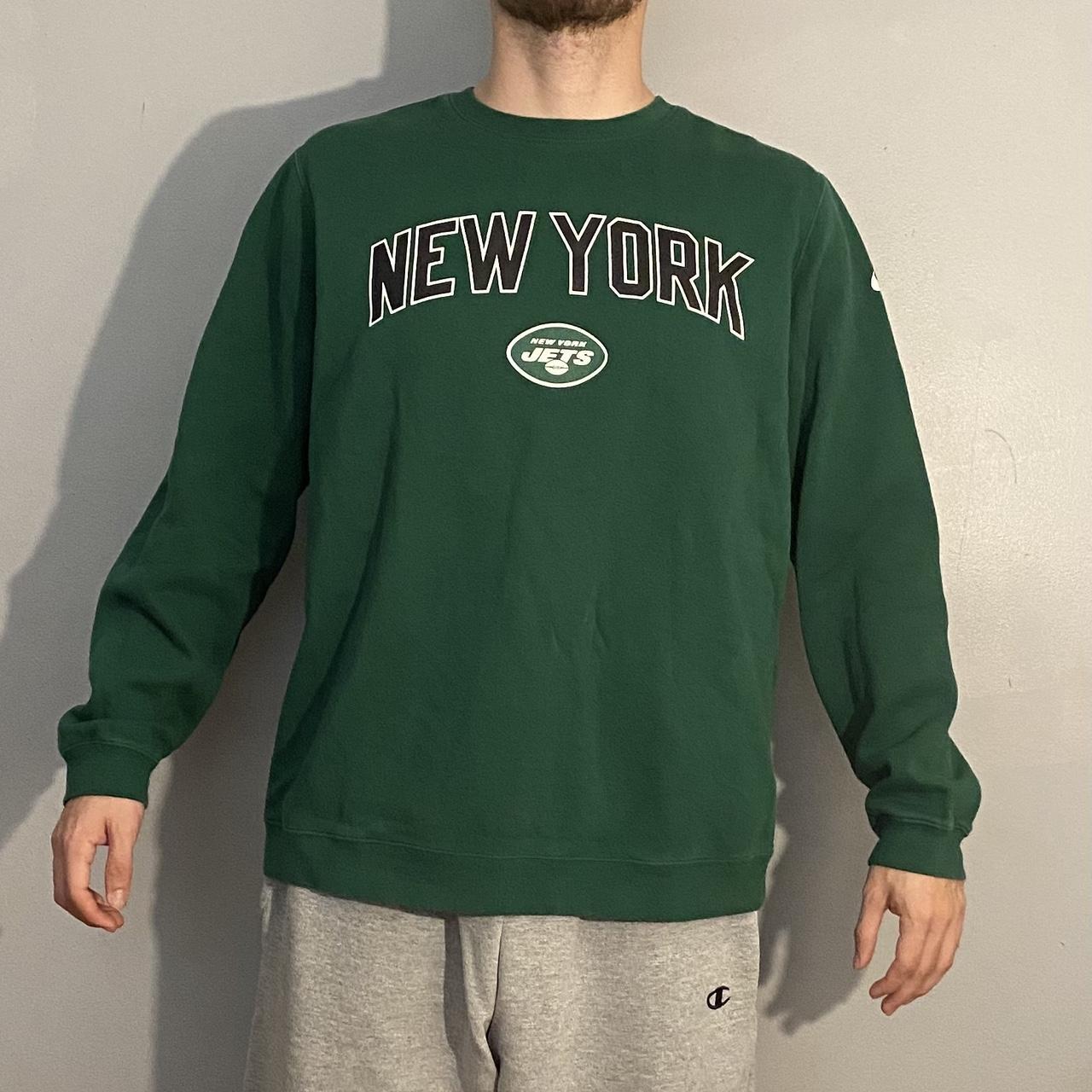 New York Jets Pull and Bear Sweatshirt Size - - Depop