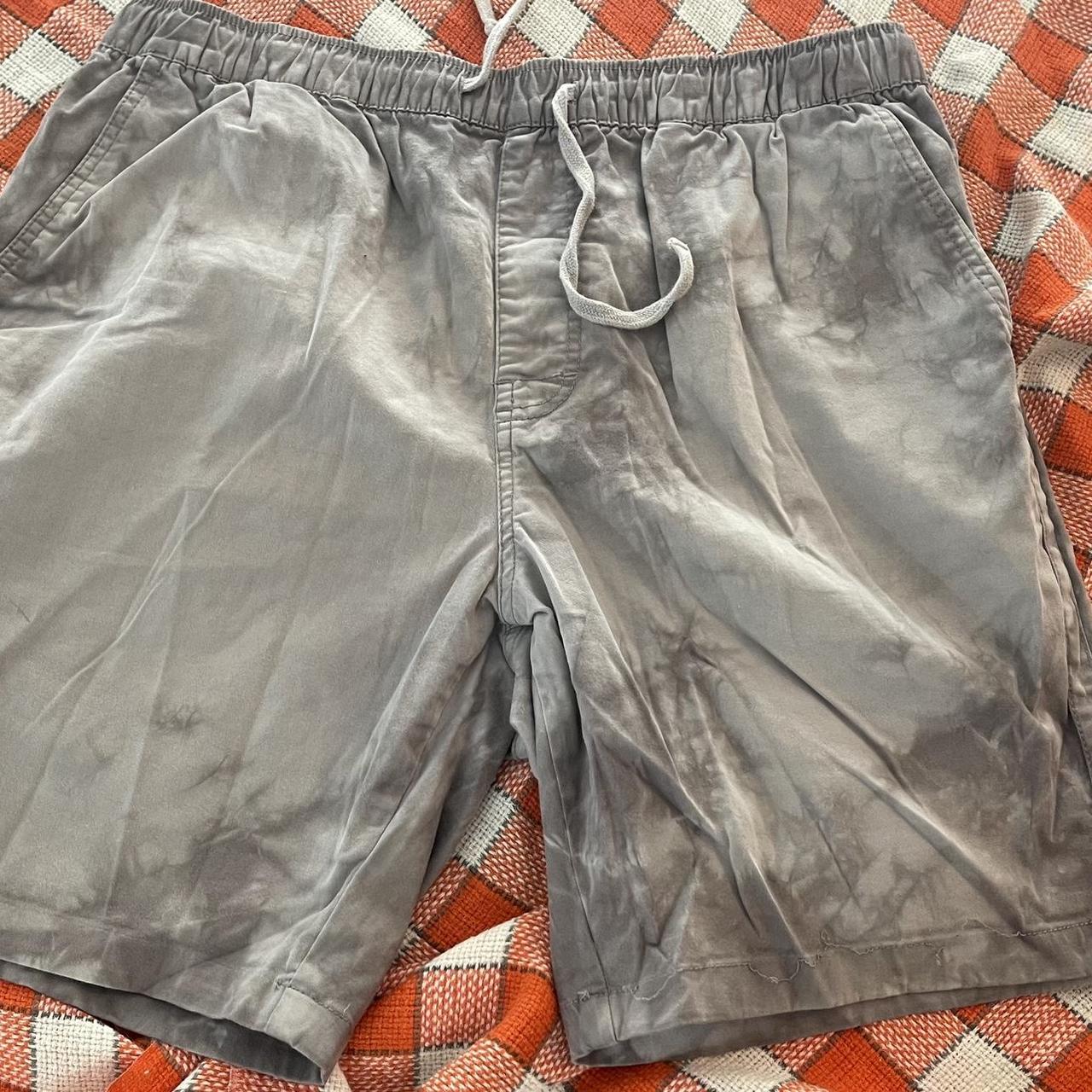 Katin Shorts. Acid-wash gray. Stitch is coming... - Depop