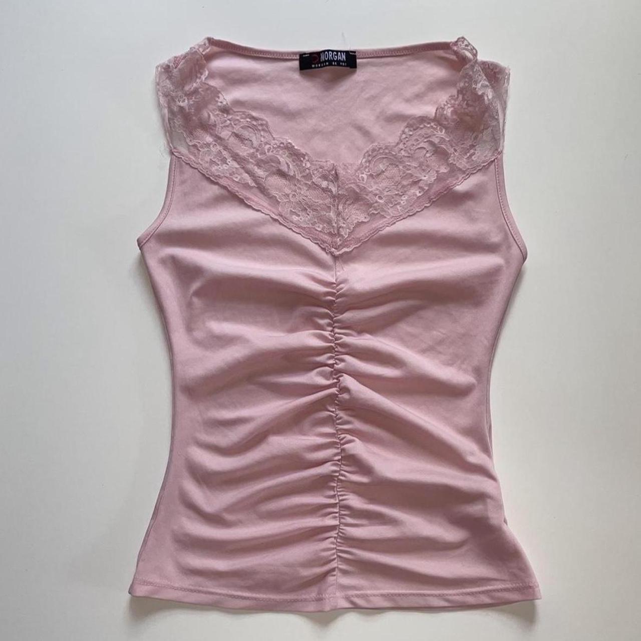 Morgan De Toi Women's Pink Vests-tanks-camis (3)