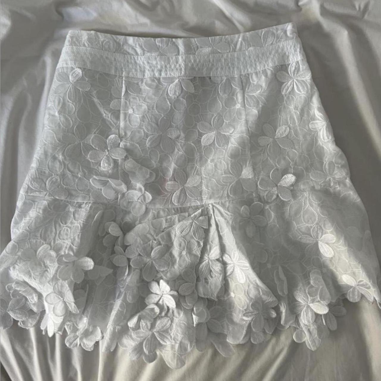 NEW karen millen white floral skirt deadstock BRAND... Depop
