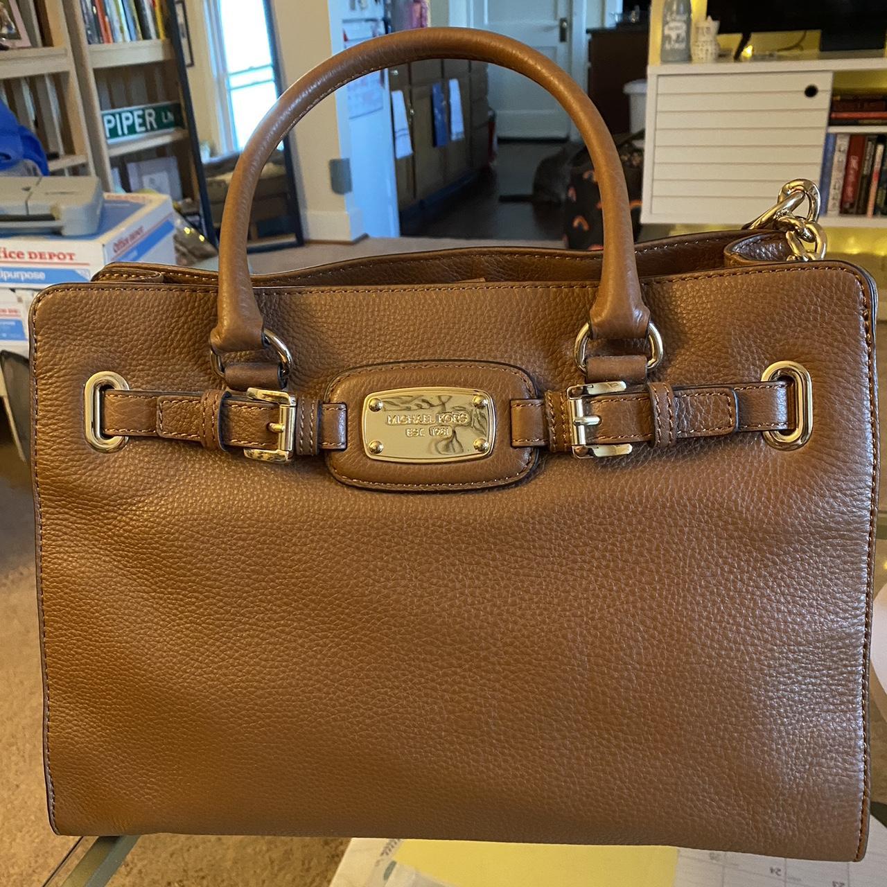 Michael kors crossbody leather handbag brown new with tag