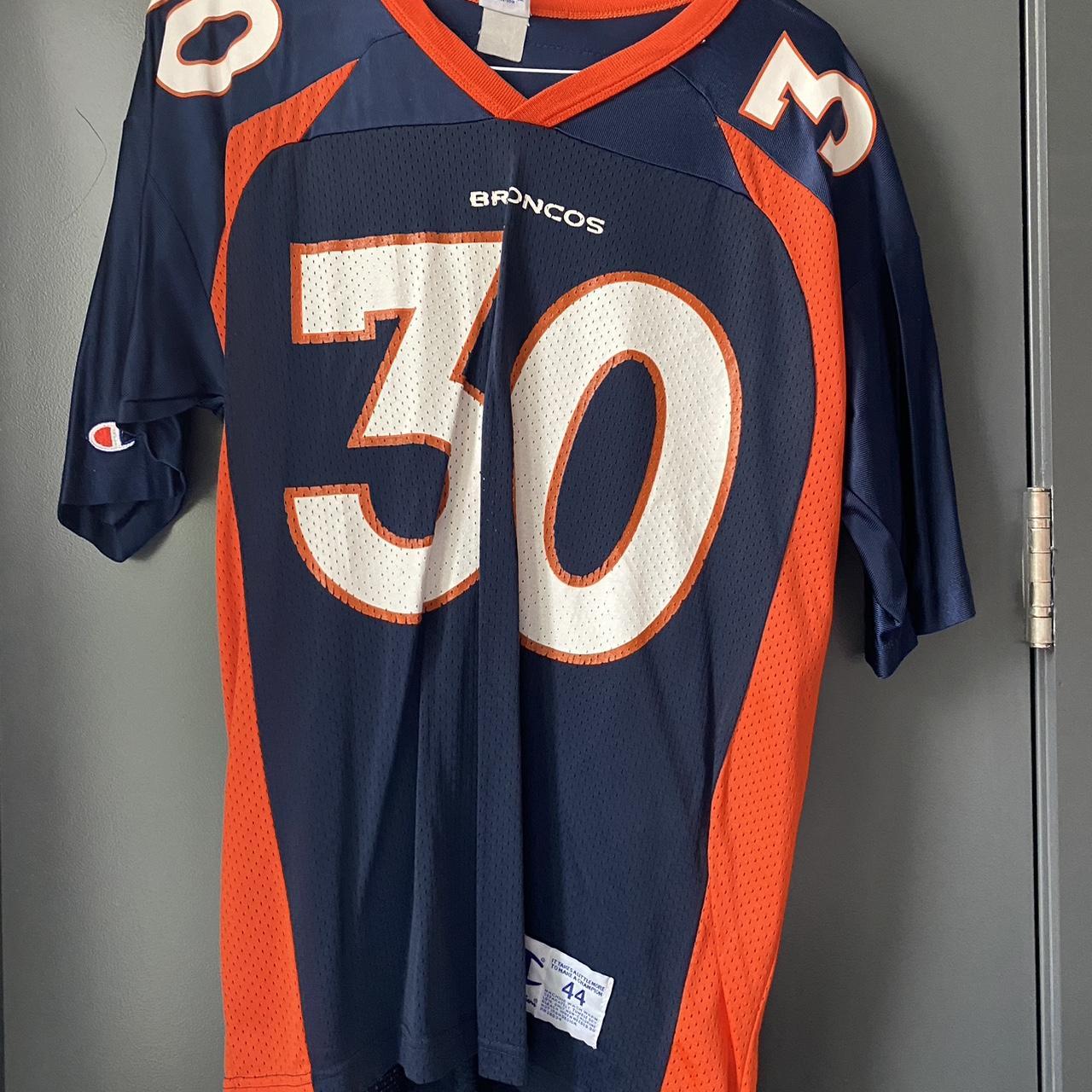 Vintage Terrell Davis Denver Broncos Jersey Champion - Depop