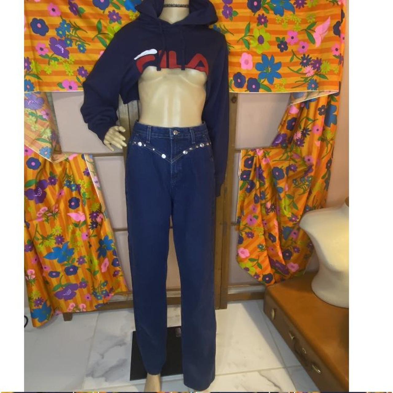 Vintage 1990s Rockies High Waisted Bareback Jeans 14 Rise 