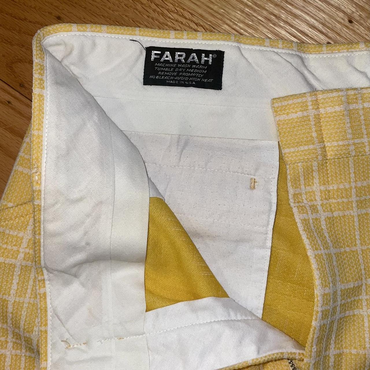 Farah Men's Yellow Trousers (4)