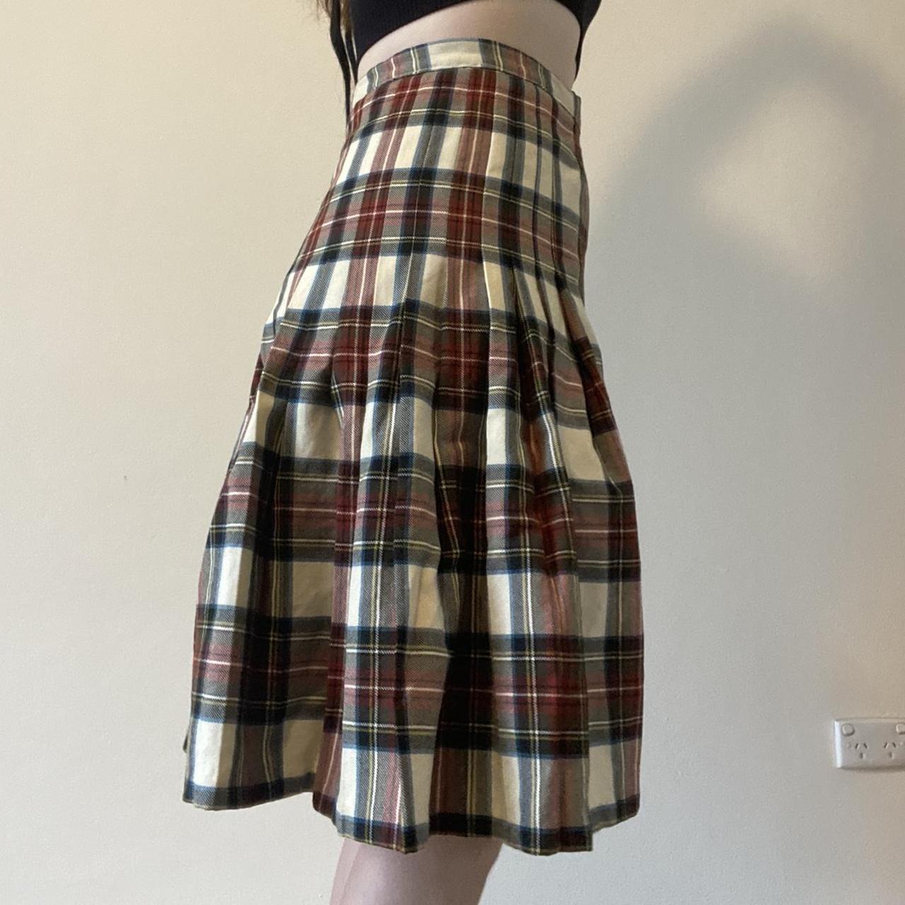 Tartan quilt/skirt. Vintage Fletcher Jones Size 10... - Depop