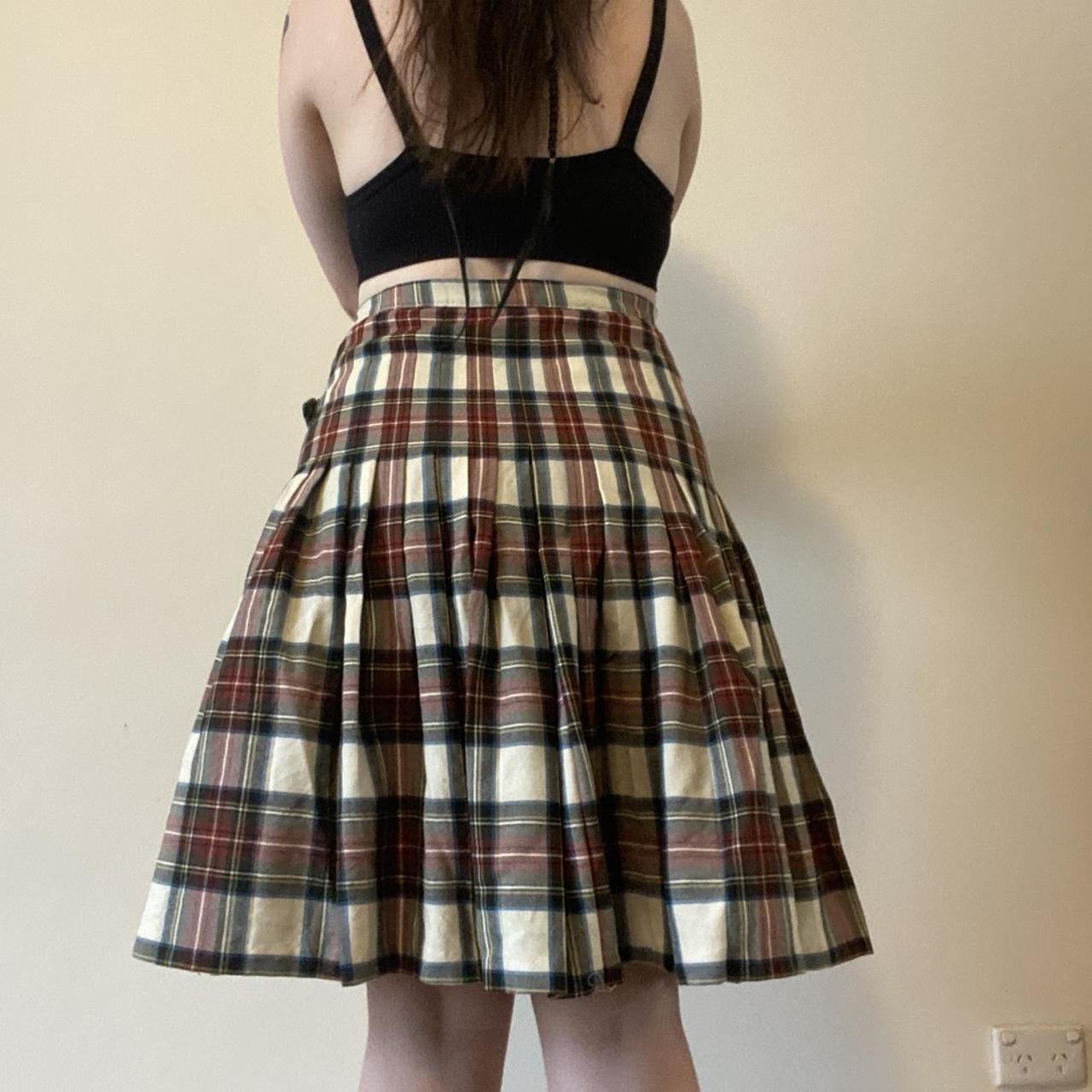 Tartan quilt/skirt. Vintage Fletcher Jones Size 10... Depop