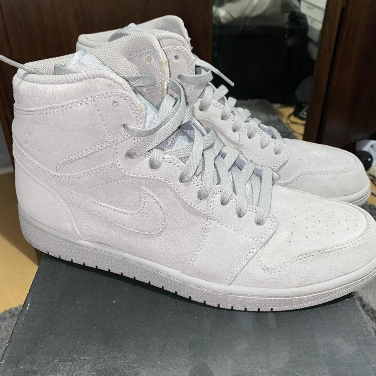 Jordan 1 wolf grey suede best sale