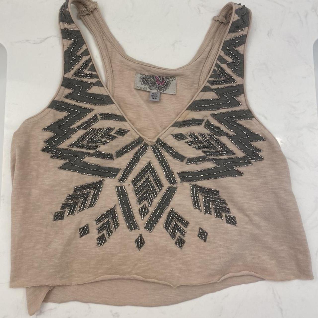 Ecote Women's Tan and Grey Vest (2)