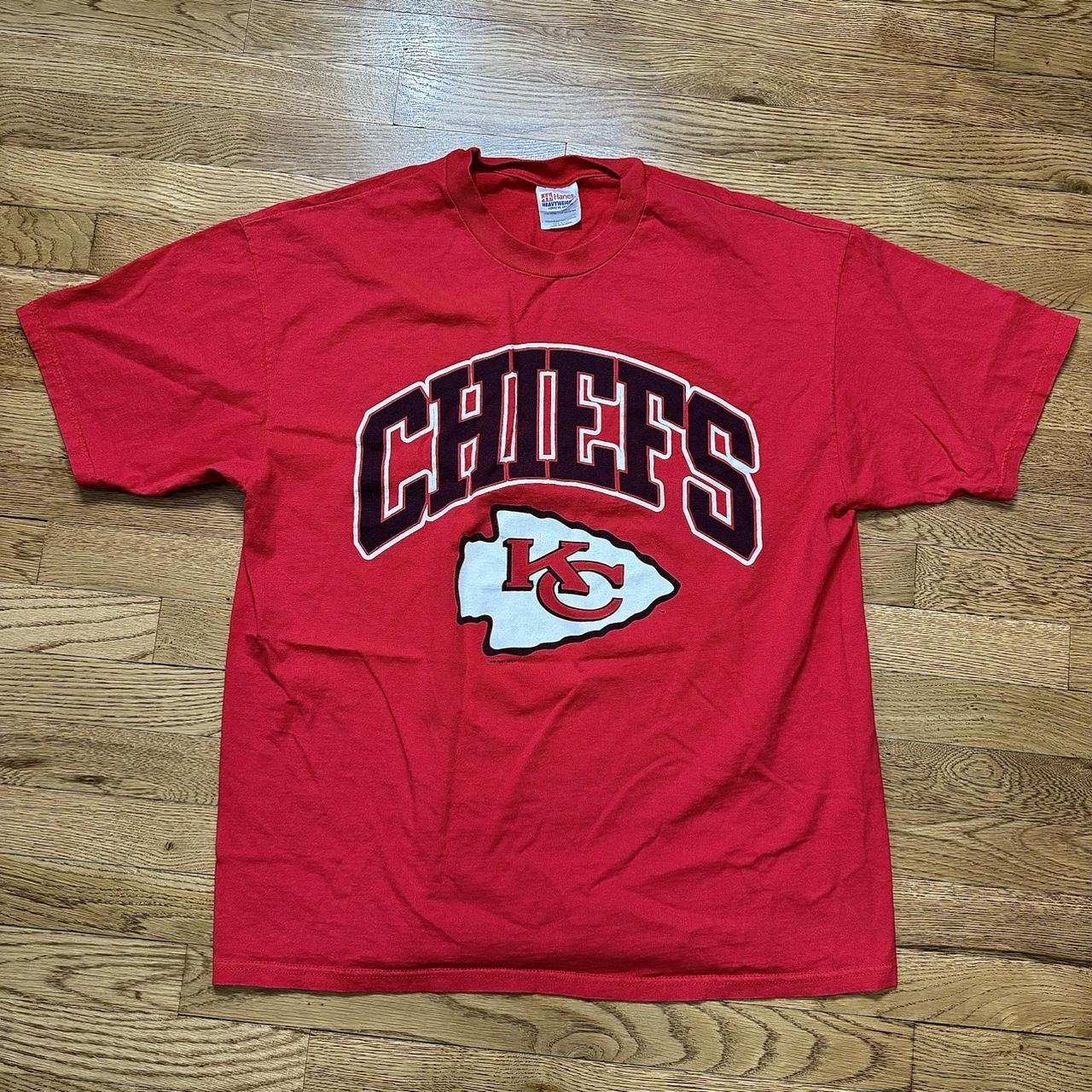Vintage NFL Kansas City Cheifs Football T shirt in... - Depop