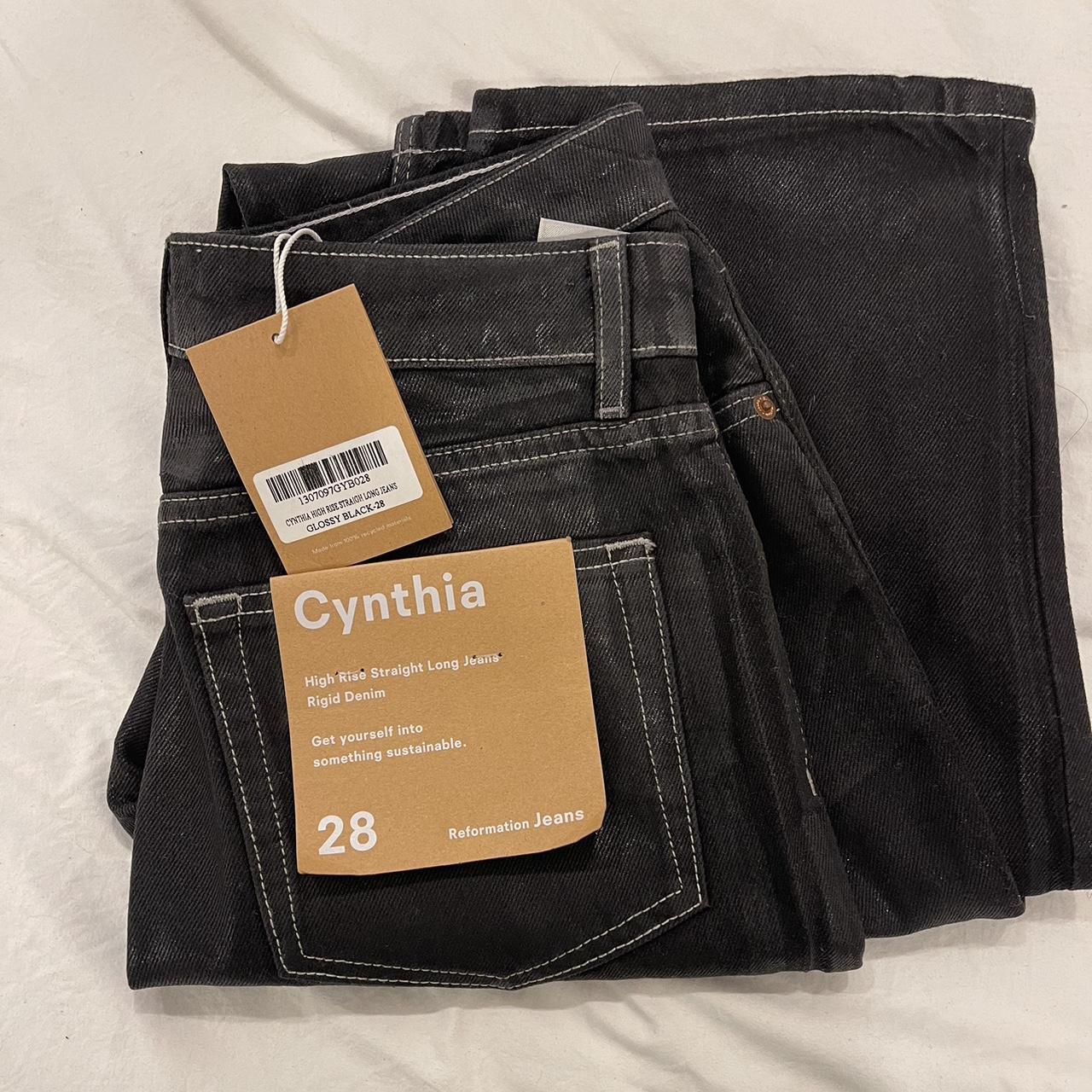 Reformation hot Cynthia Jeans Black NWT 29