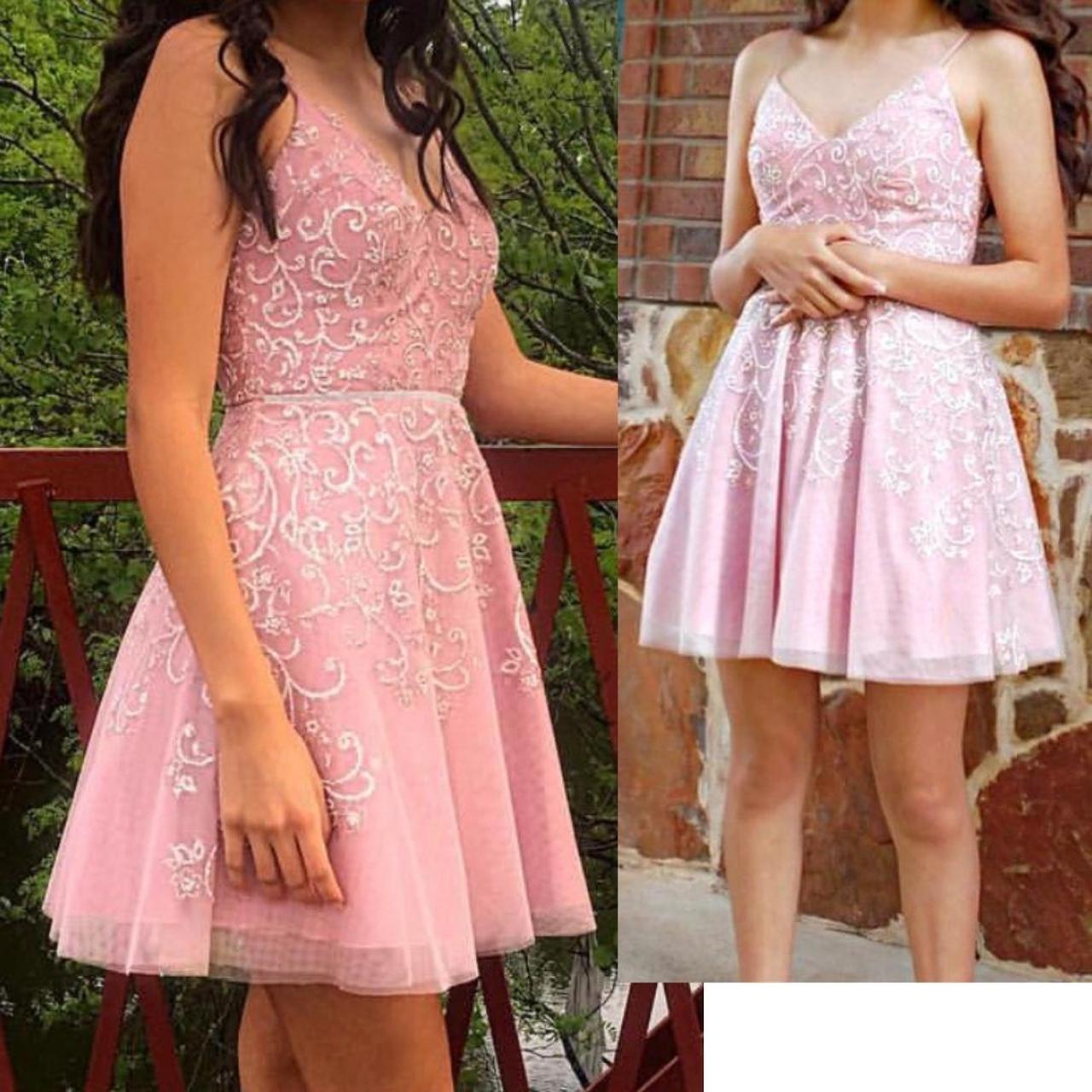 Light pink clearance hoco dress