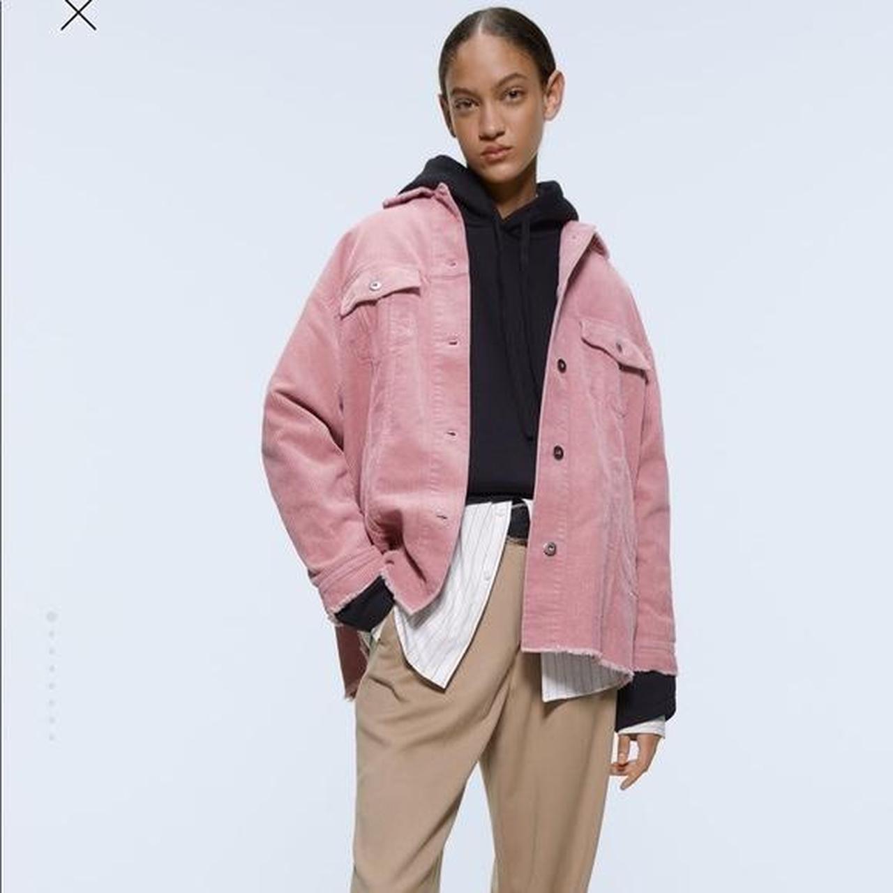 ★ZARA★Suede Short Jacket★Dark Pink Rose 4341/861/664 Zara Pink Coats, Jackets & Waistcoats Suede Outer Shell for