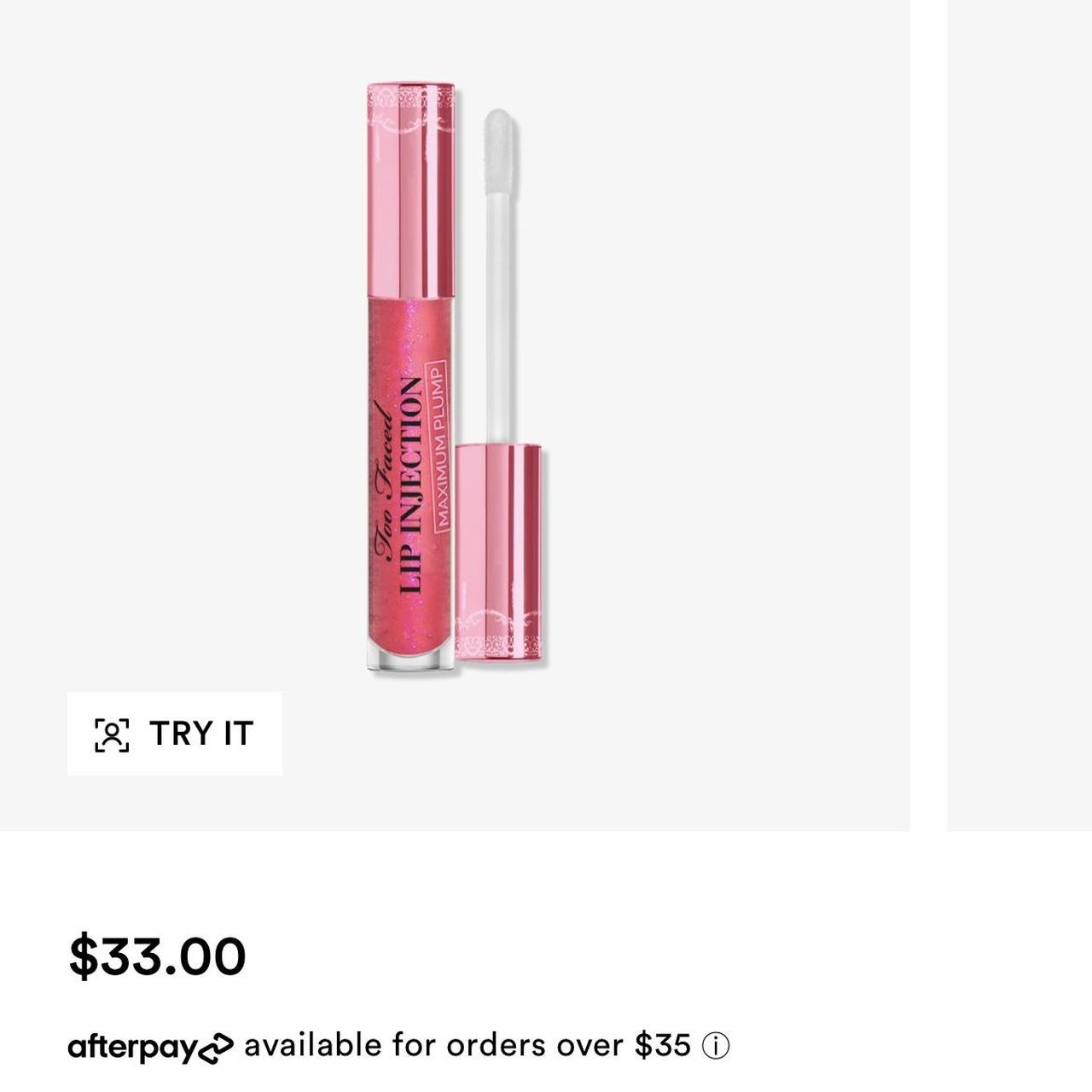 too faced lip injection gloss, unopened shade yummy... Depop