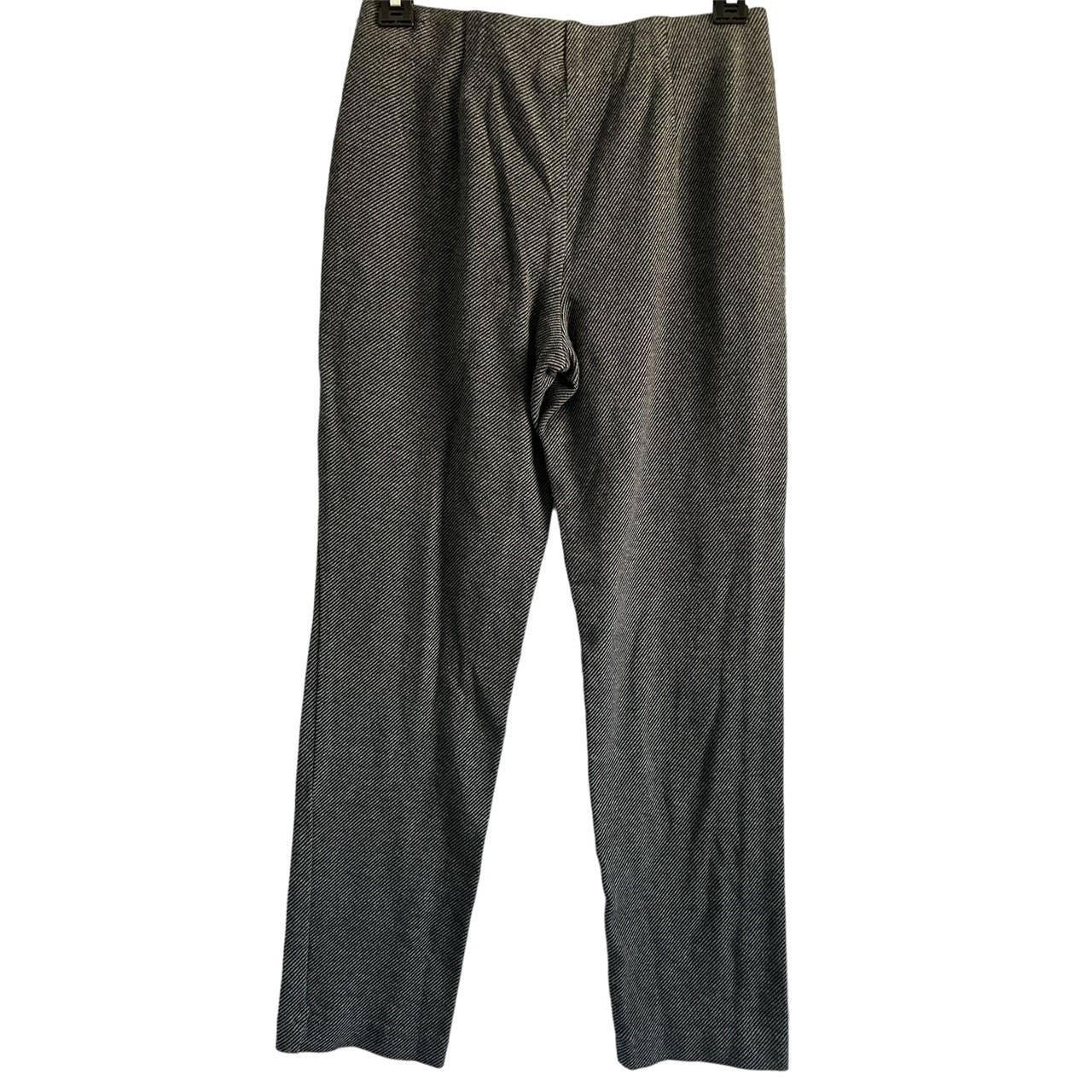 J Jill Ponte Knit Slim Leg Pants M Petite Gray Plaid - Depop