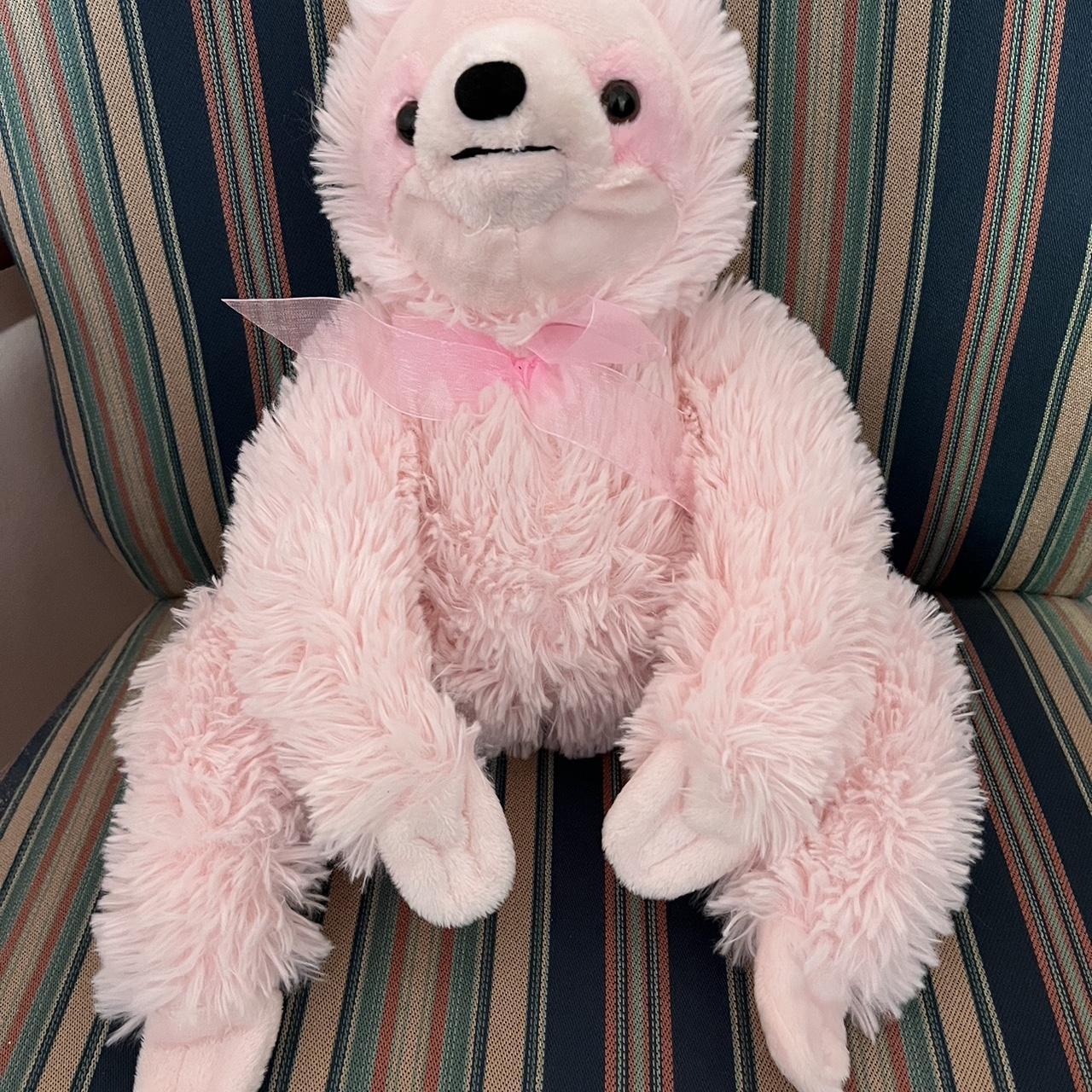 Pink stuffed sloth online