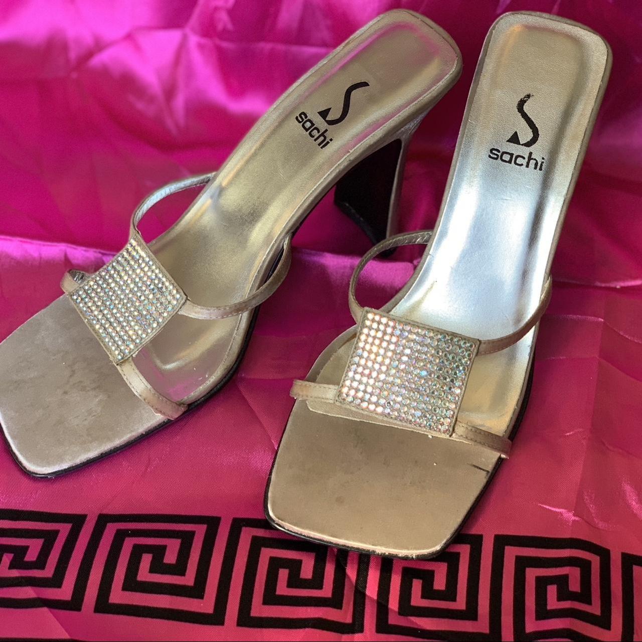 Vintage Y2K rhinestone Sachi heels Fits womens us... - Depop