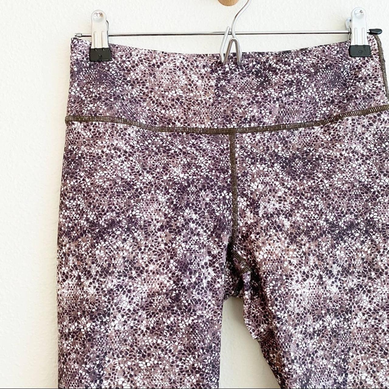 Fabletics PowerHold Mid Rise Cropped Snake Print