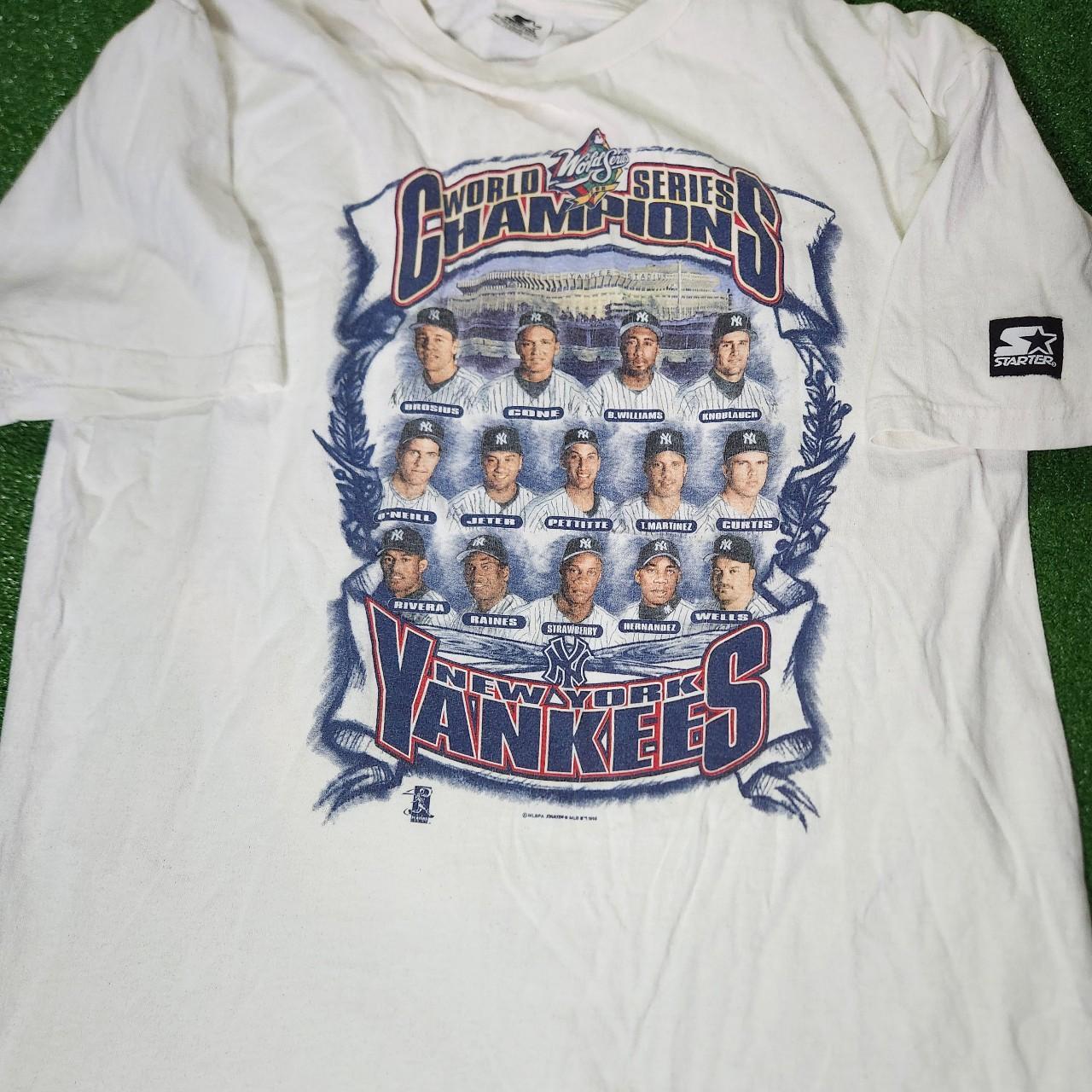 New York Yankees T-Shirt Vintage 90s 1998 World Series Mlb