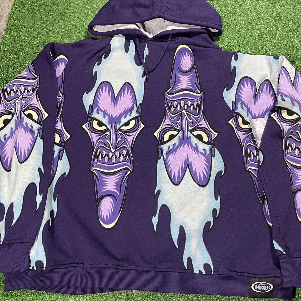 NWT Oh My Disney - Hercules Hades Sweatshirt Hoodie - Size XL Purple hotsell