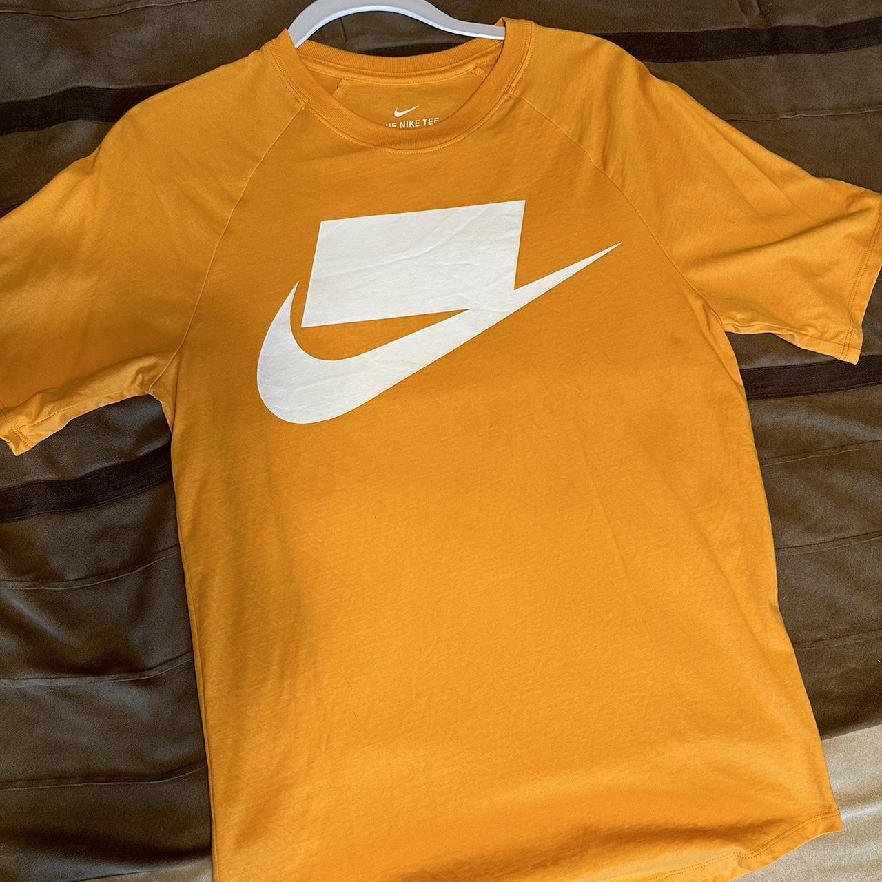 Nike Blocked Logo T Shirt in orange Pretty rare for