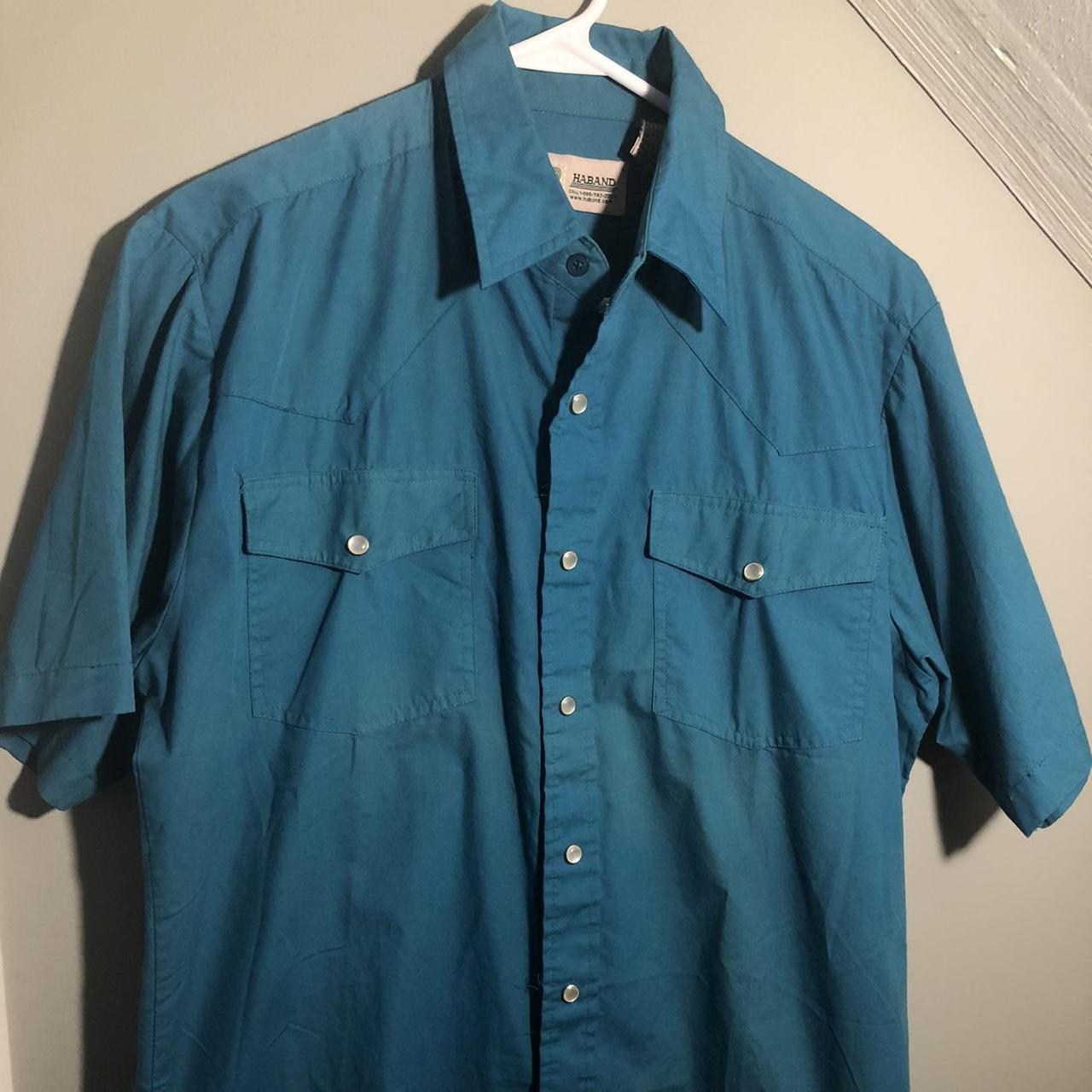 Vintage Haband button up shirt Tagged L Only flaw... - Depop