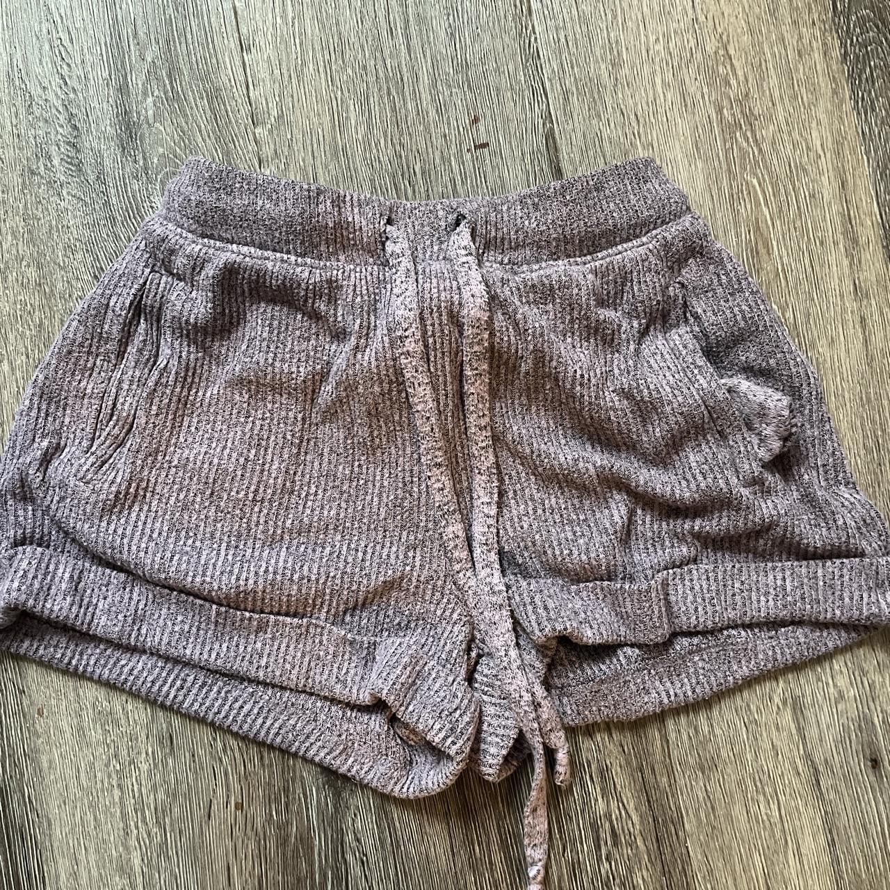 cute purple lounge shorts fair warning they are... - Depop