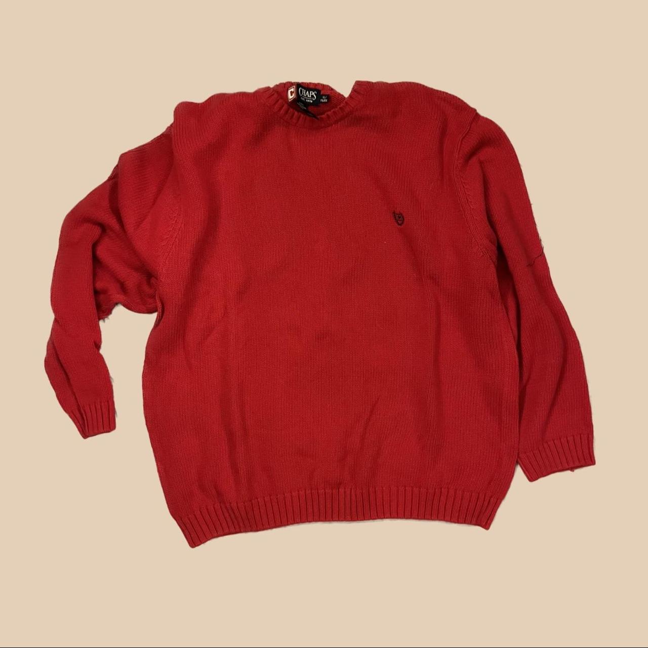 Chaps hotsell red sweater