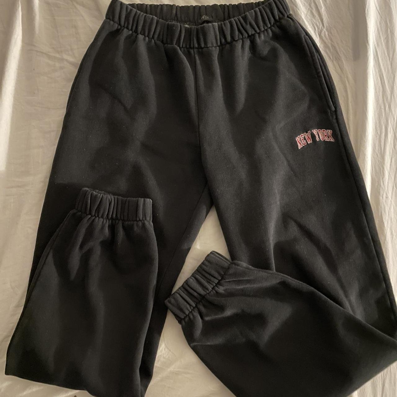brandy melville new york sweatpants, one size. good... Depop