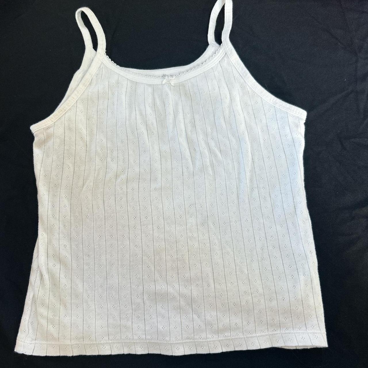 Brandy Melville White Tank top - Depop