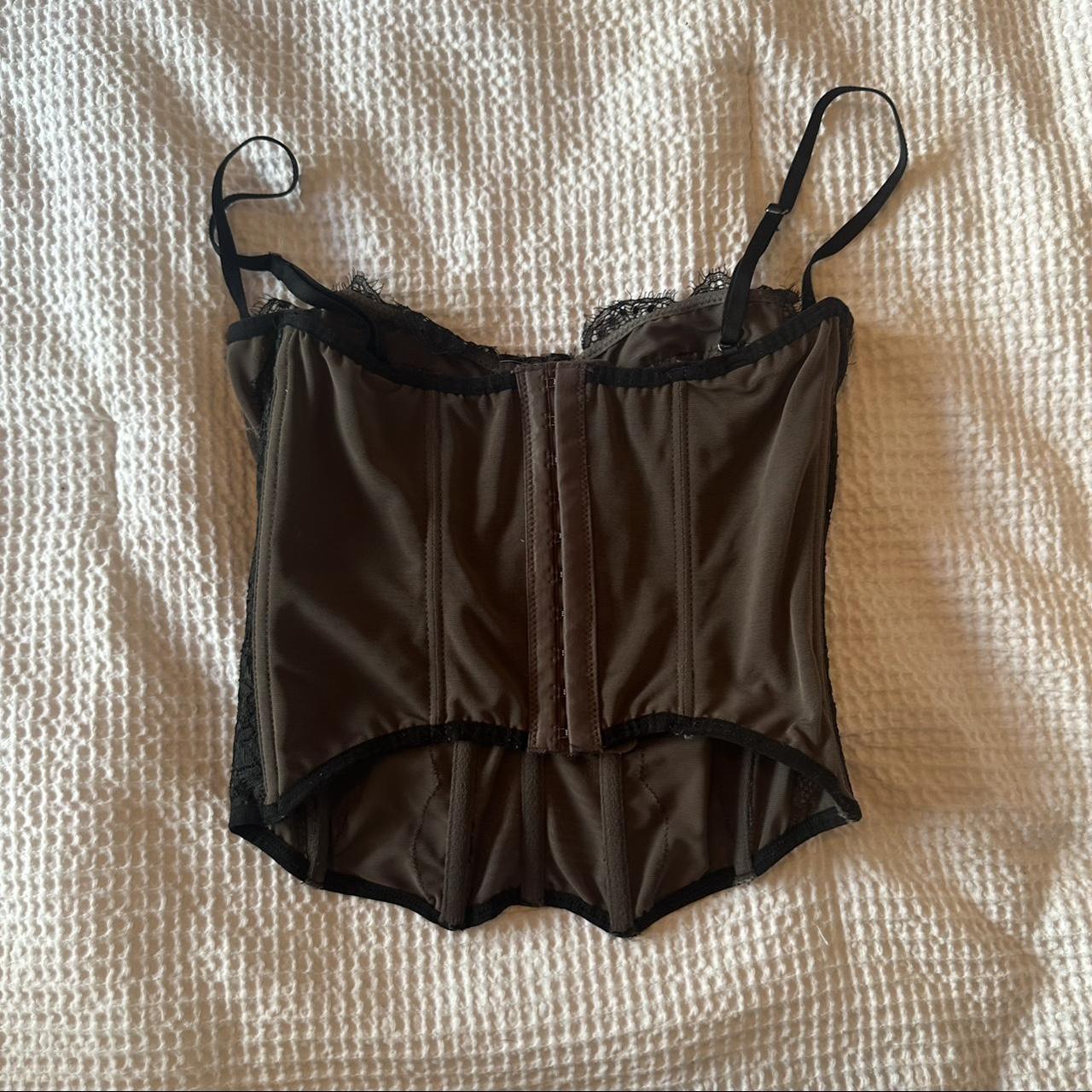 Black Urban Outfitters Modern Love Corset Size Depop