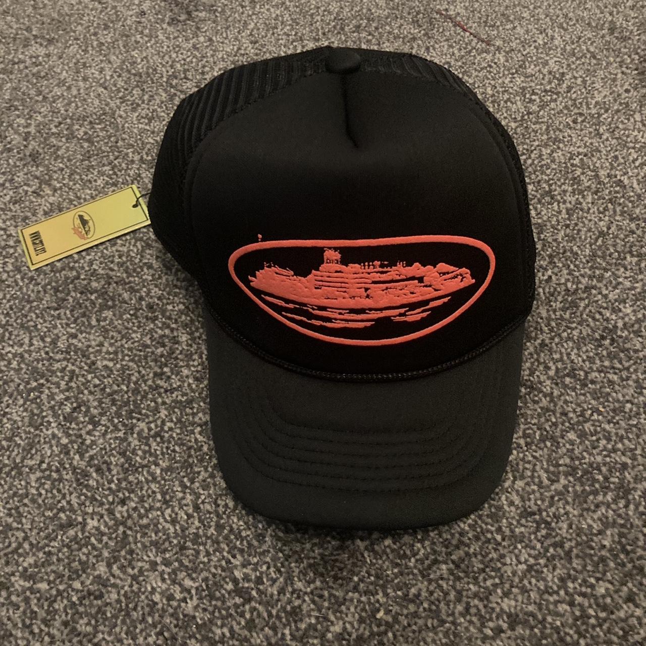 帽子 Corteiz Alcatraz Trucker - Black Red Corteiz Alcatraz Trucker Hat Black/Red - US